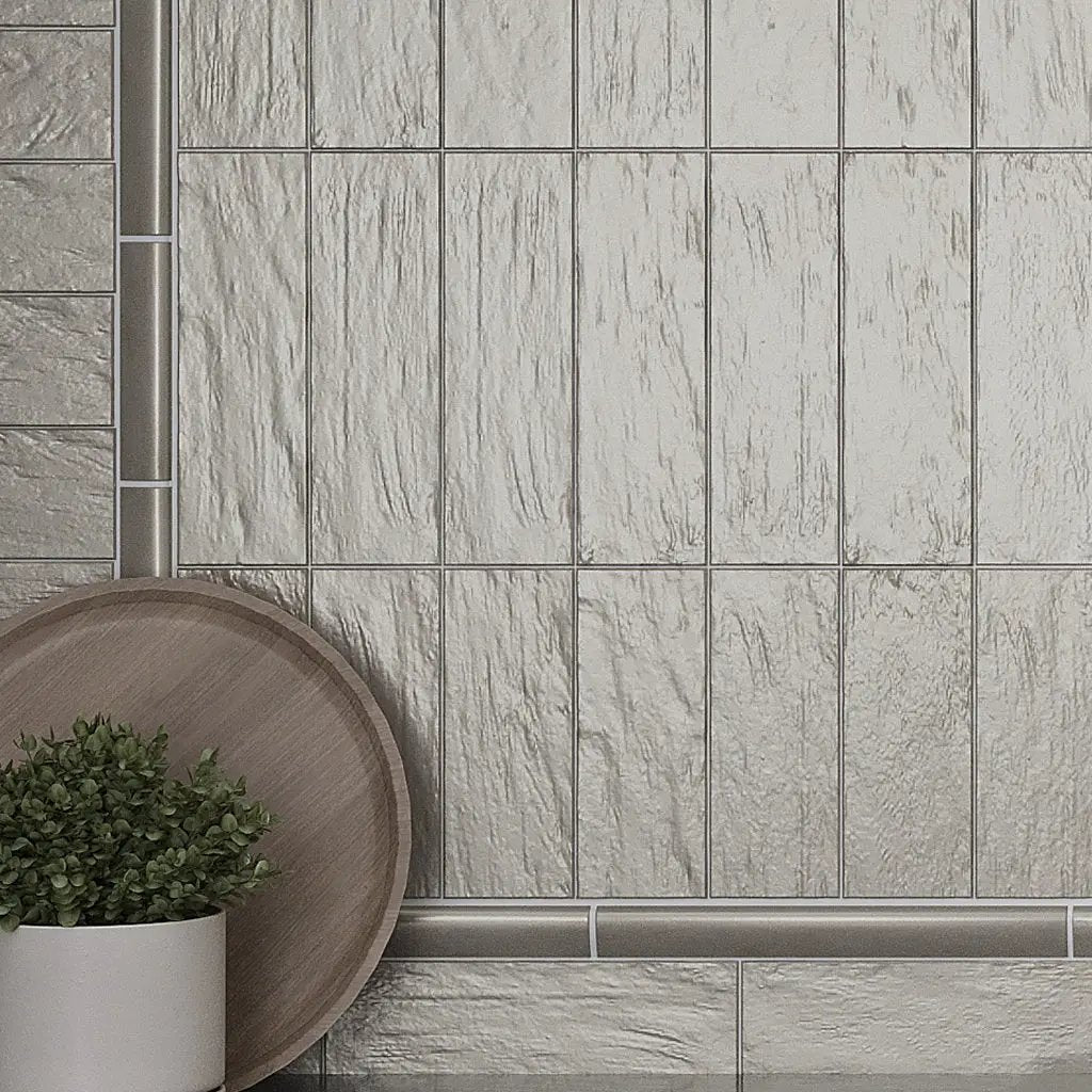 Light Tea Green 2.5x8 Glossy Matte Subway Ceramic Tile (38 pack, 5.38 sq ft/case) by Apollo Tile