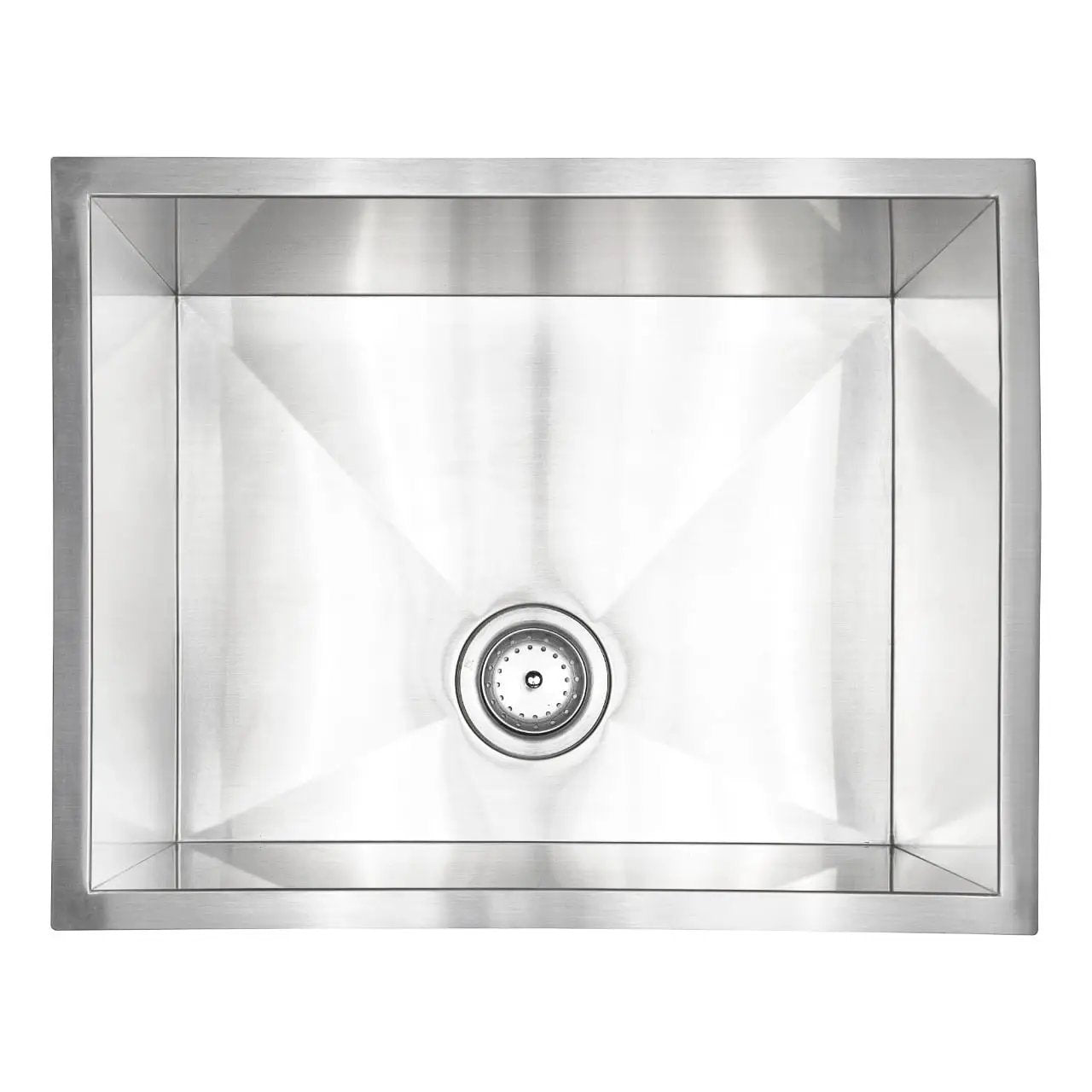 Single Bowl Handcrafted Kitchen Sink Stainless Steel close up