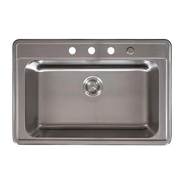 Single Bowl 3322 Durable Stainless Steel Sink Satin