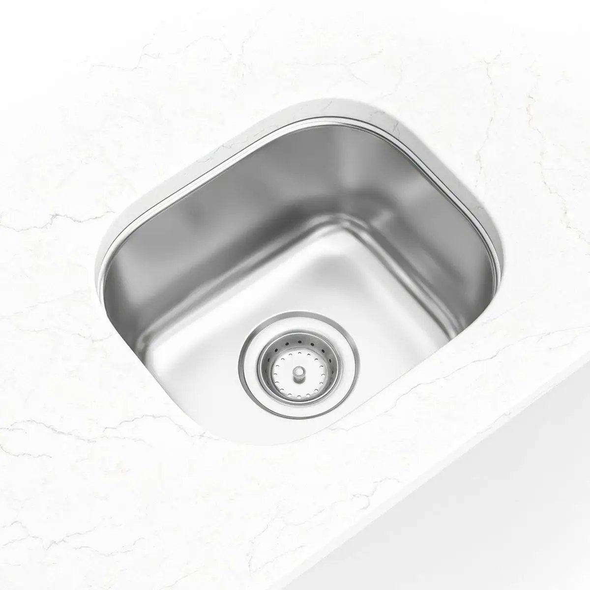 Single Bowl Kitchen Sink 1210 Stainless Steel in a finished room