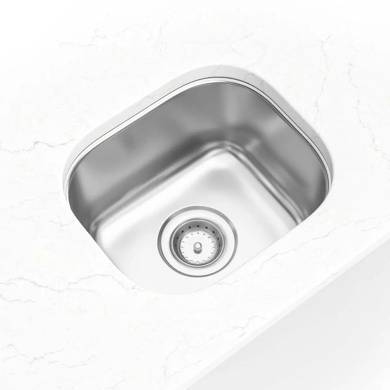 Single Bowl Kitchen Sink 1210 Stainless Steel in a finished room