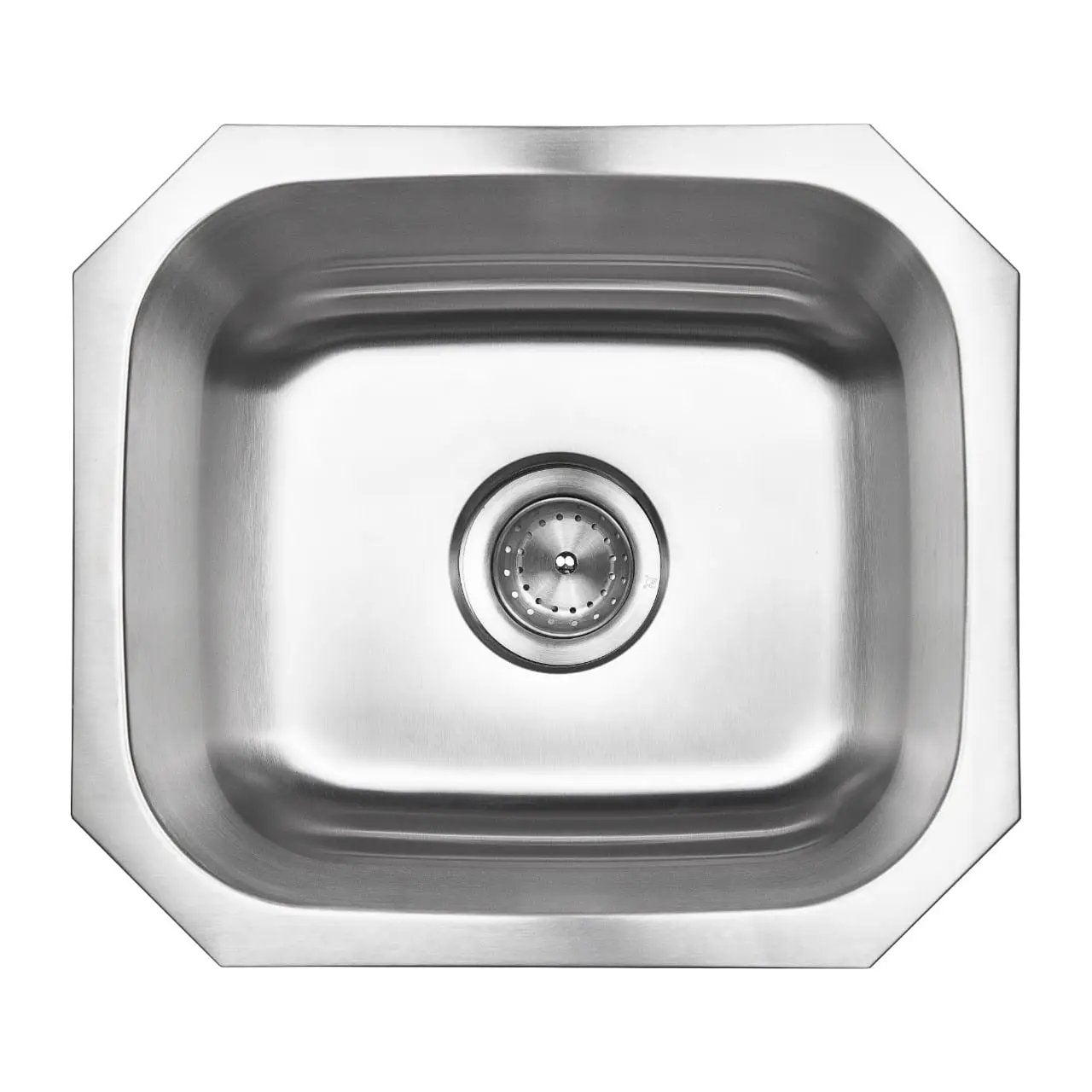 Single Bowl 1618 Stainless Steel Kitchen Sink close up