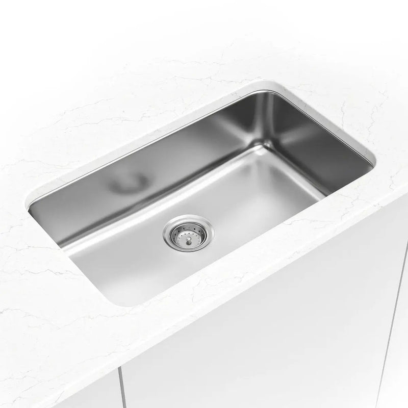 Single Bowl Kitchen Sink 3018 Stainless Steel in a finished room