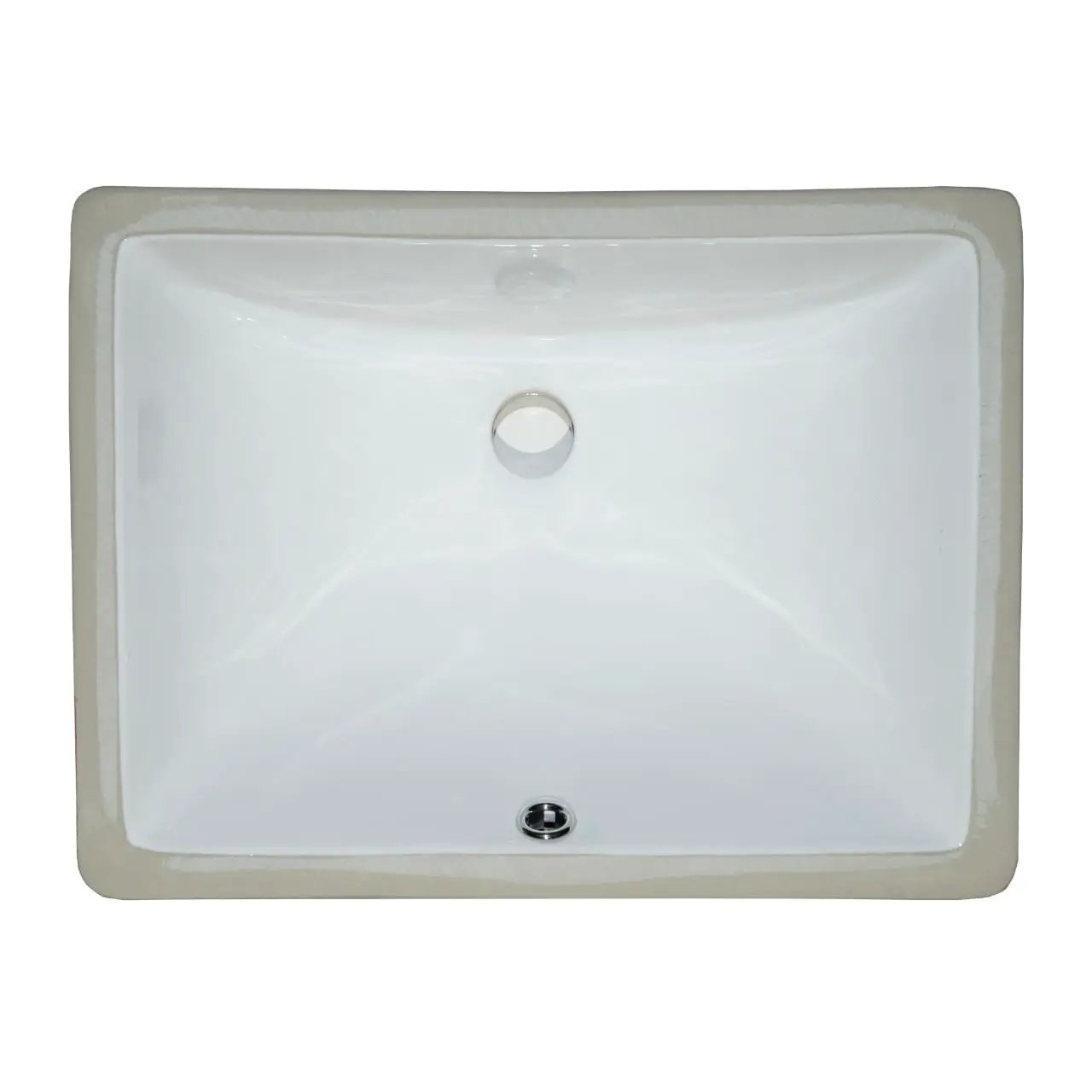Vanity White Rectangle Porcelain Kitchen Sink close up