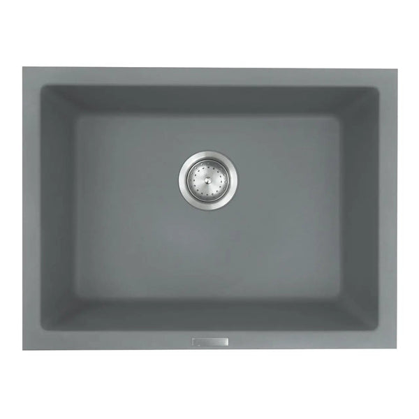 Gray Quartz Single Bowl 2418 Sinks Composite