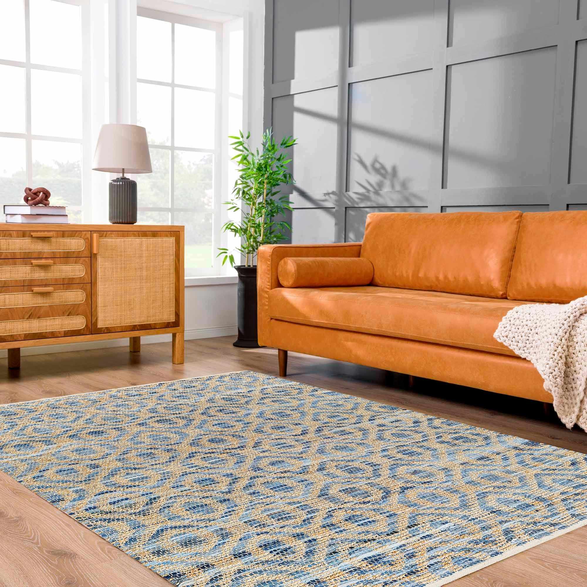 Isaye Blue Area Rug - Clearance by Boutique Rugs