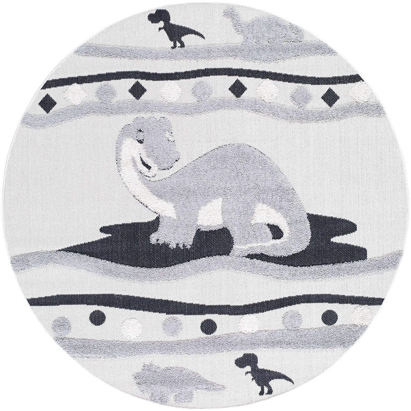 Kids Dinosaur Animal Print Nursery Outdoor Area Rug - Clearance by Boutique Rugs