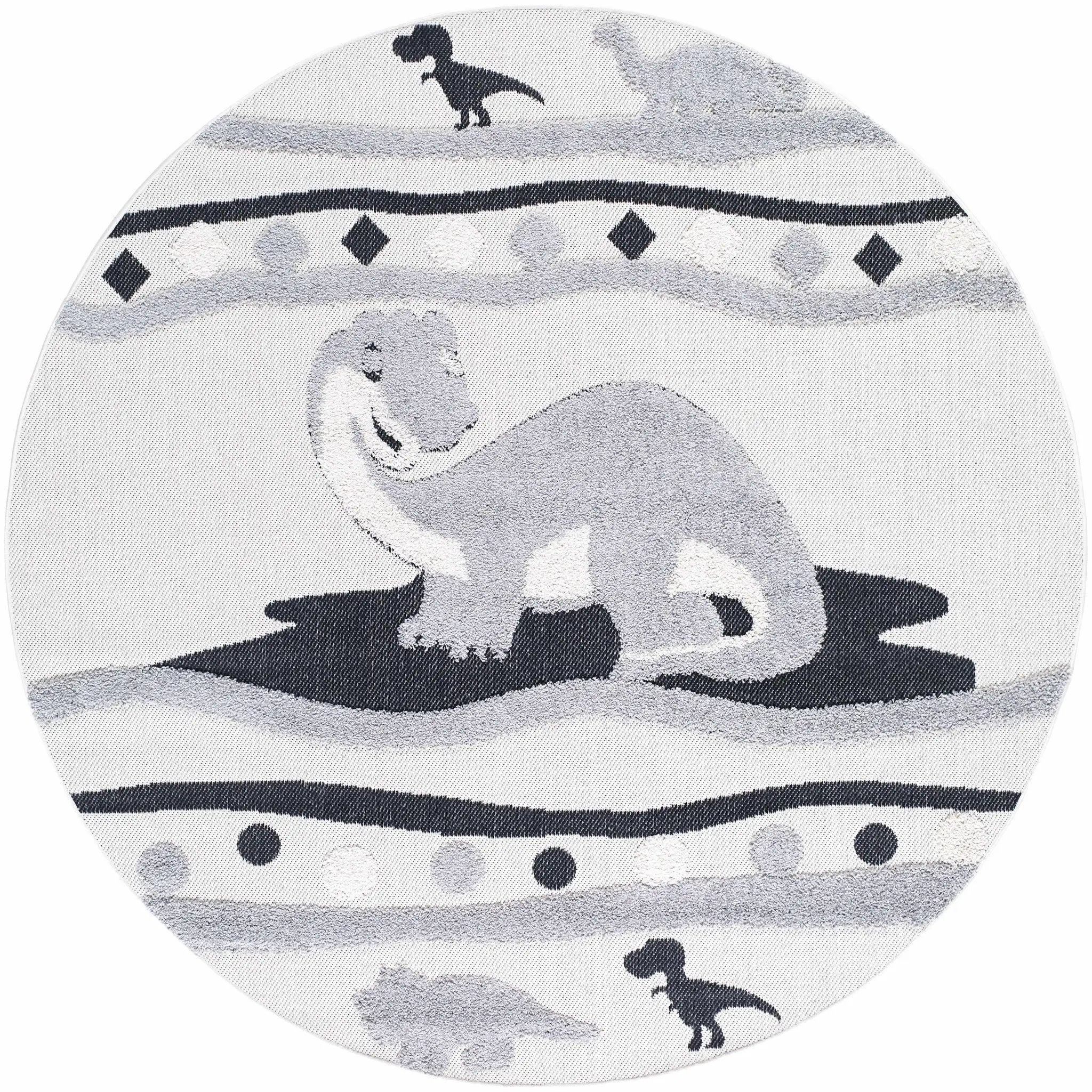 Kids Dinosaur Animal Print Nursery Outdoor Area Rug - Clearance by Boutique Rugs