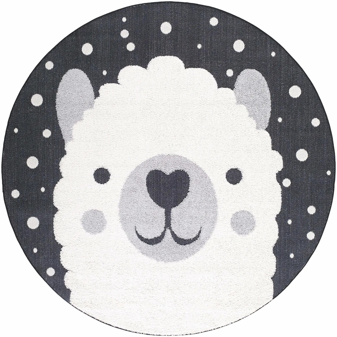 Kids Llama Animal Print Nursery Outdoor Area Rug - Clearance by Boutique Rugs