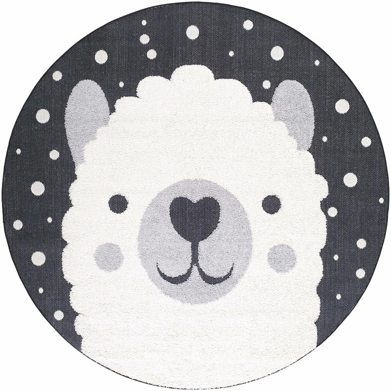 Kids Llama Animal Print Nursery Outdoor Area Rug - Clearance by Boutique Rugs