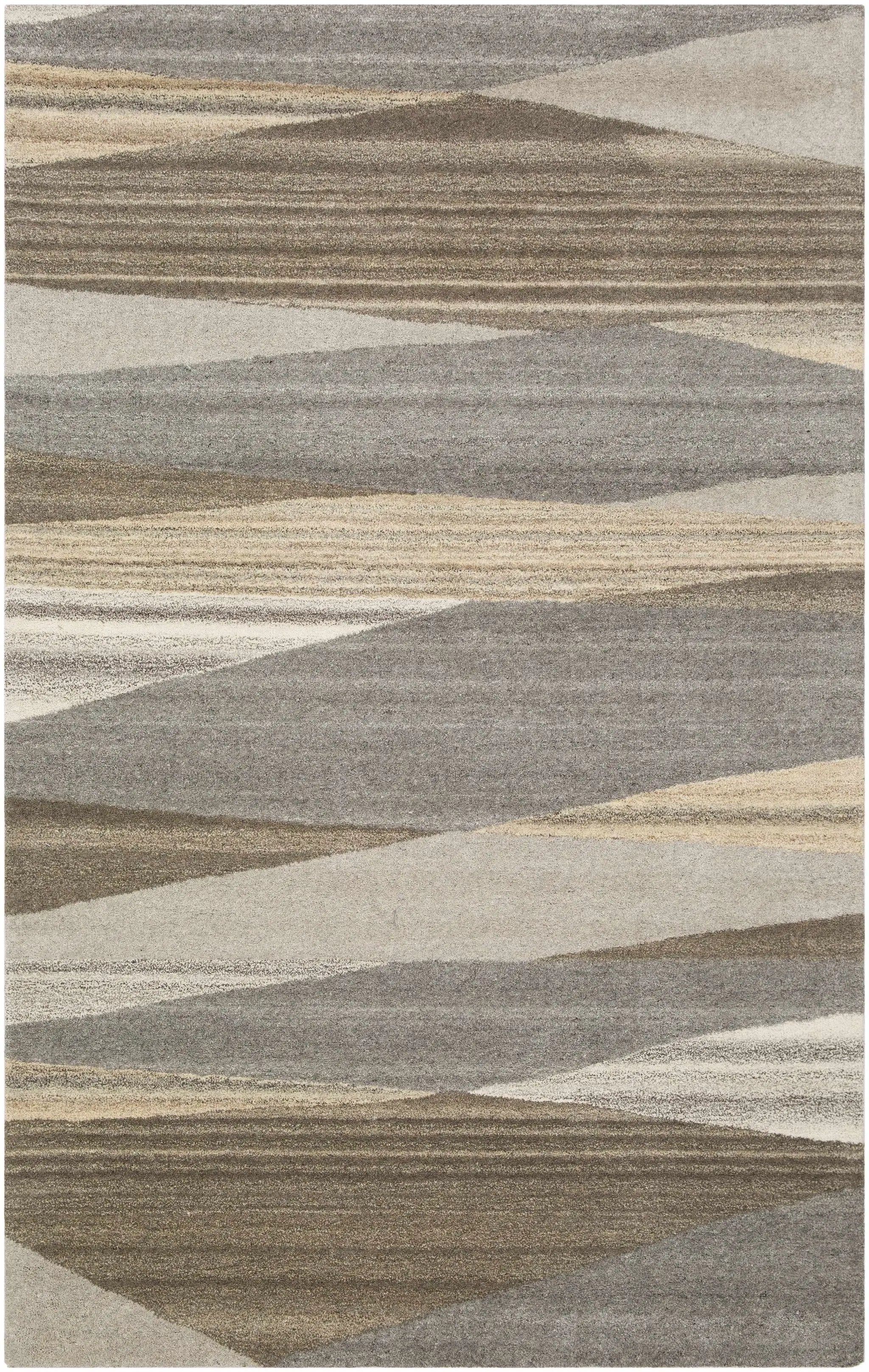 Forum Taupe Modern Wool Rug by Boutique Rugs