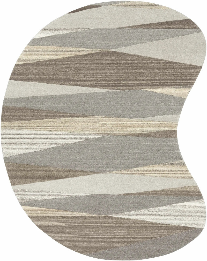 Forum Taupe Modern Wool Rug by Boutique Rugs