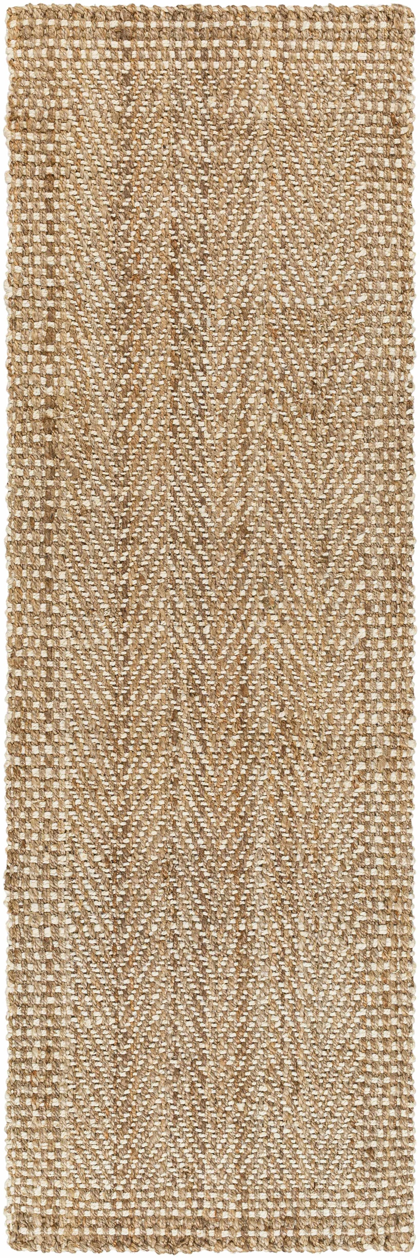 Dinah Natural Textured Jute Rug by Boutique Rugs