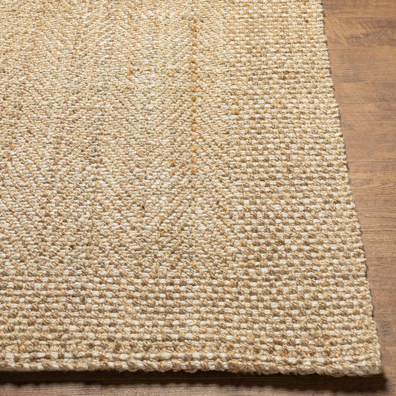 Dinah Natural Textured Jute Rug by Boutique Rugs