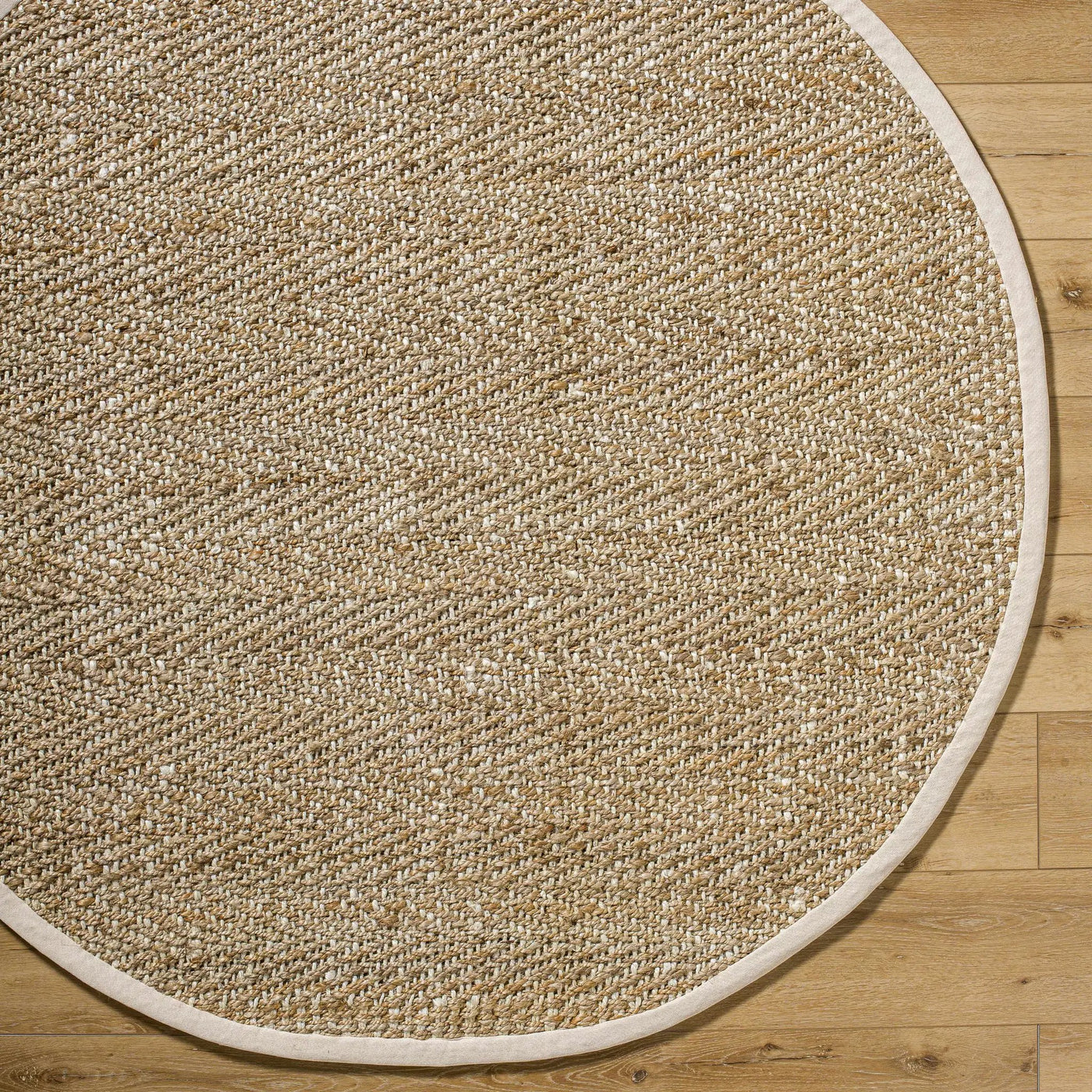 Dinah Natural Textured Jute Rug by Boutique Rugs