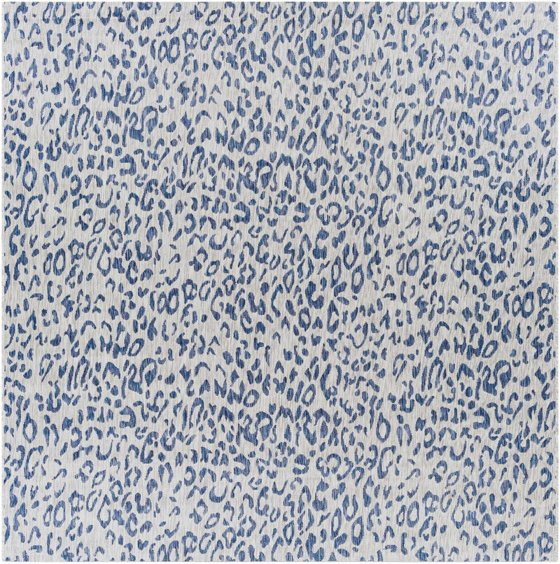 Skipsea Blue Leopard Performance Outdoor Rug by Boutique Rugs