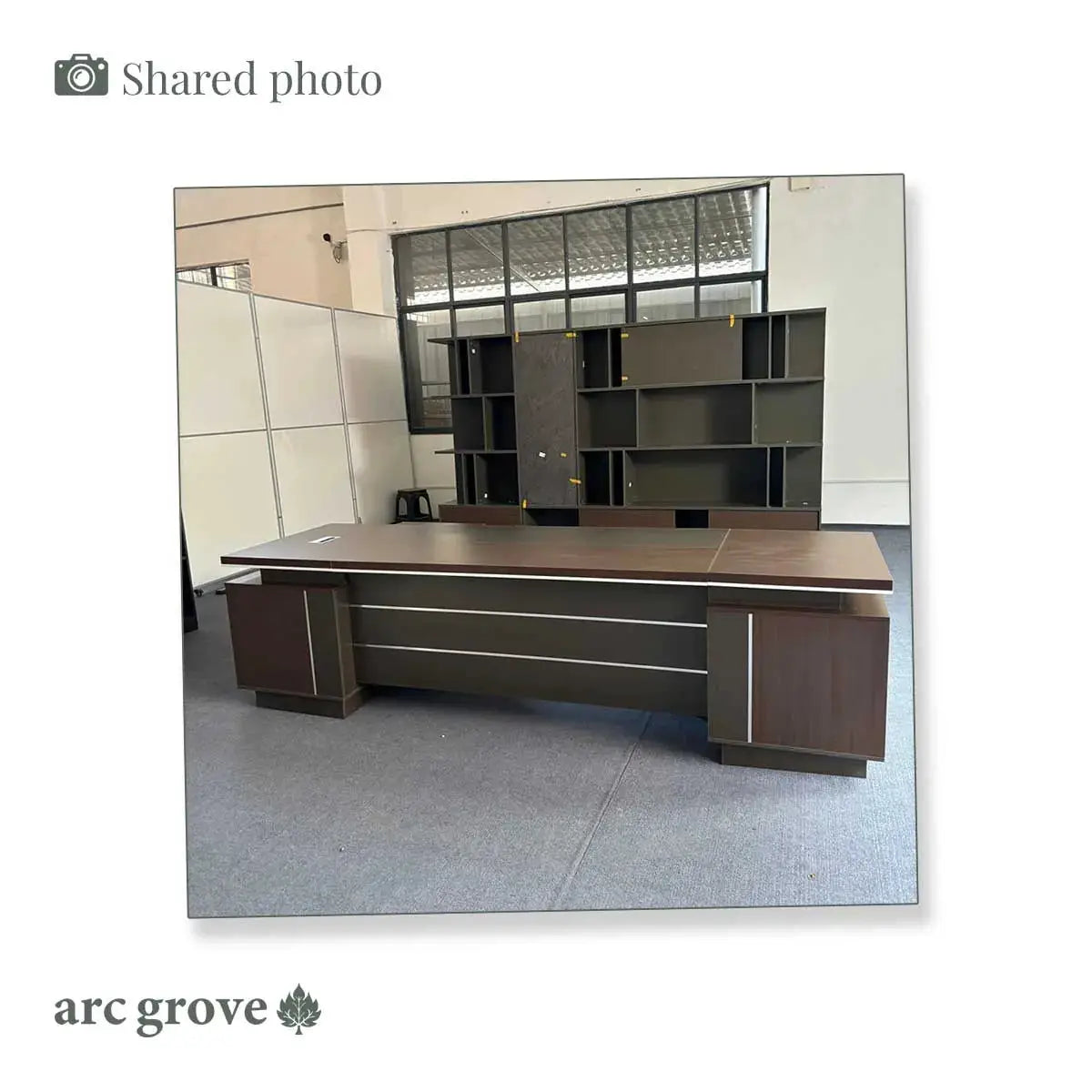 August · Modern Executive L-Shaped Desk by Arc Grove