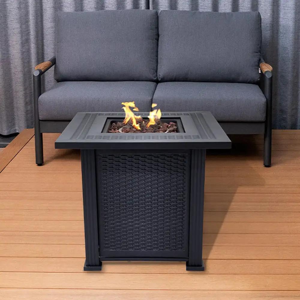 Outdoor Metal Fire Pit Table 50,000 BTUs - Propane Fuel Type by EnvelorHome
