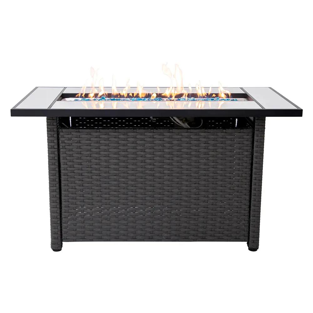 Outdoor Metal Fire Pit Table 50,000 BTUs - Propane Fuel Type by EnvelorHome