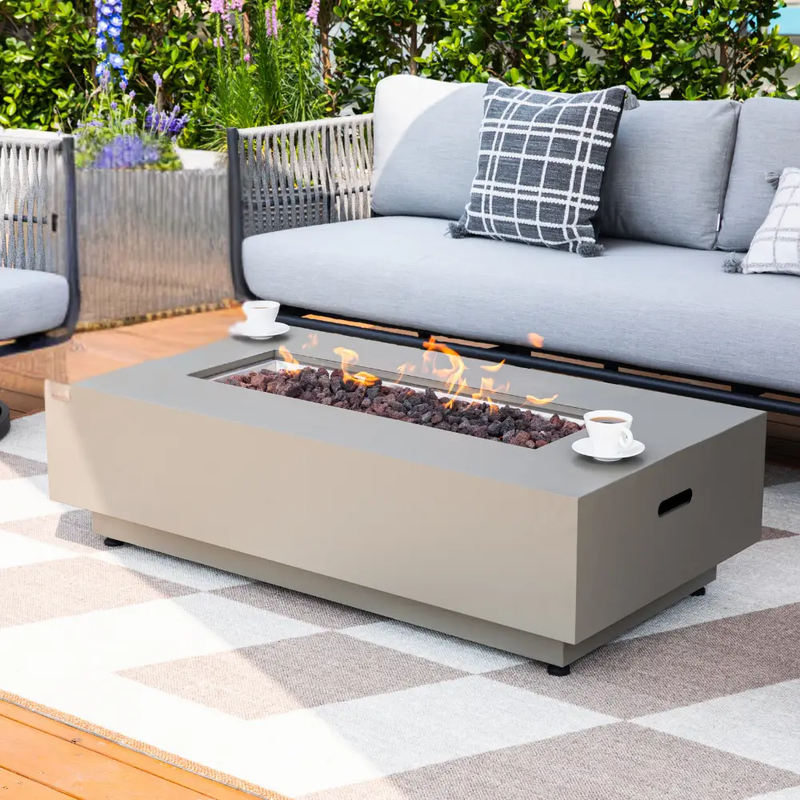 Propane Fire Pit Table Outdoor 50,000 BTU Firepits for Outside CSA Certified by EnvelorHome