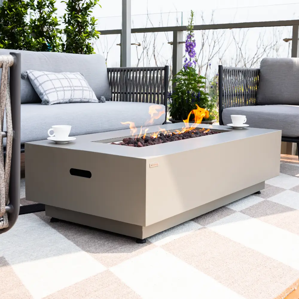 Propane Fire Pit Table Outdoor 50,000 BTU Firepits for Outside CSA Certified by EnvelorHome