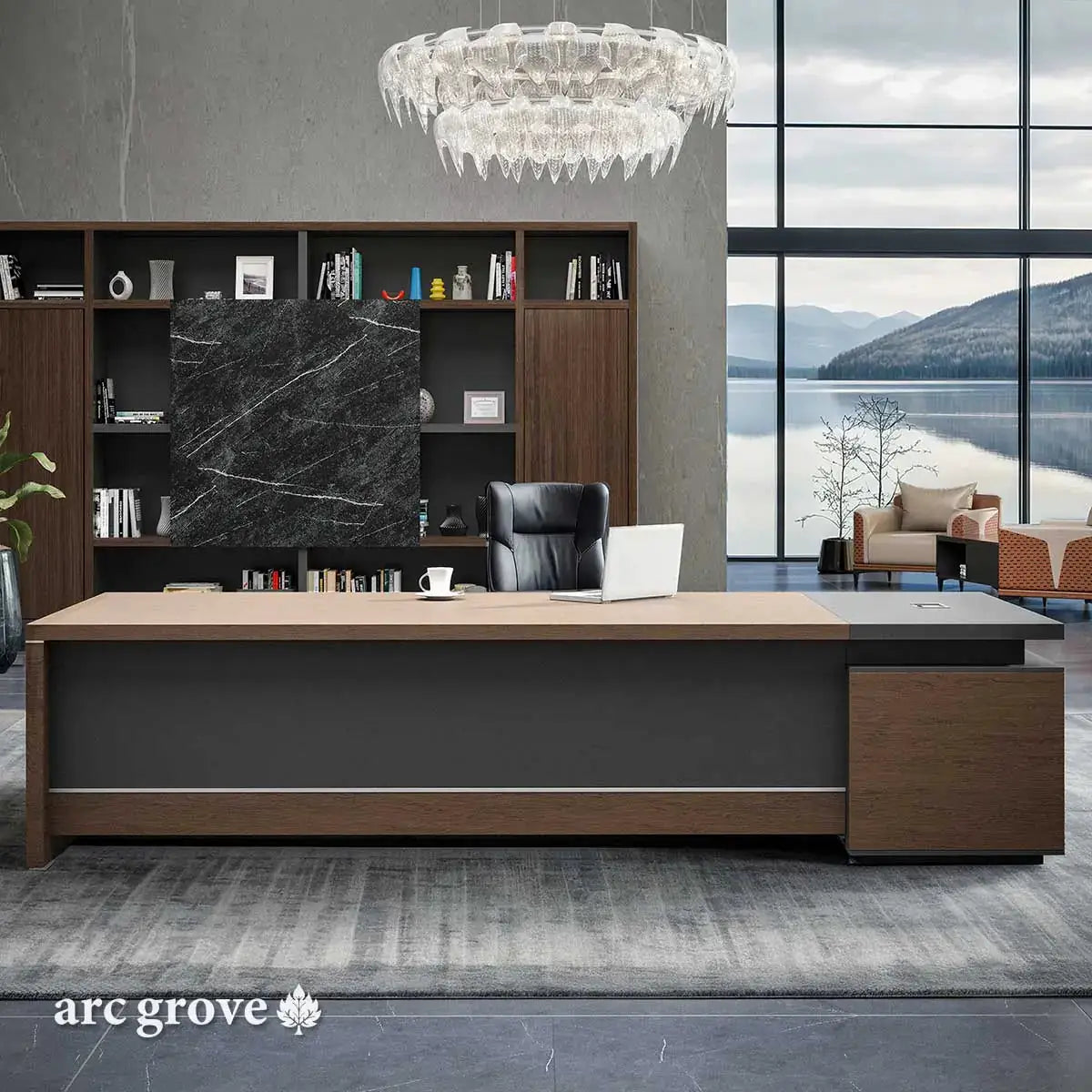 Hershey · Modern L-Shaped Executive Desk by Arc Grove
