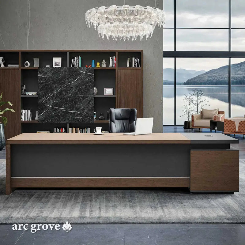 Hershey · Modern L-Shaped Executive Desk by Arc Grove