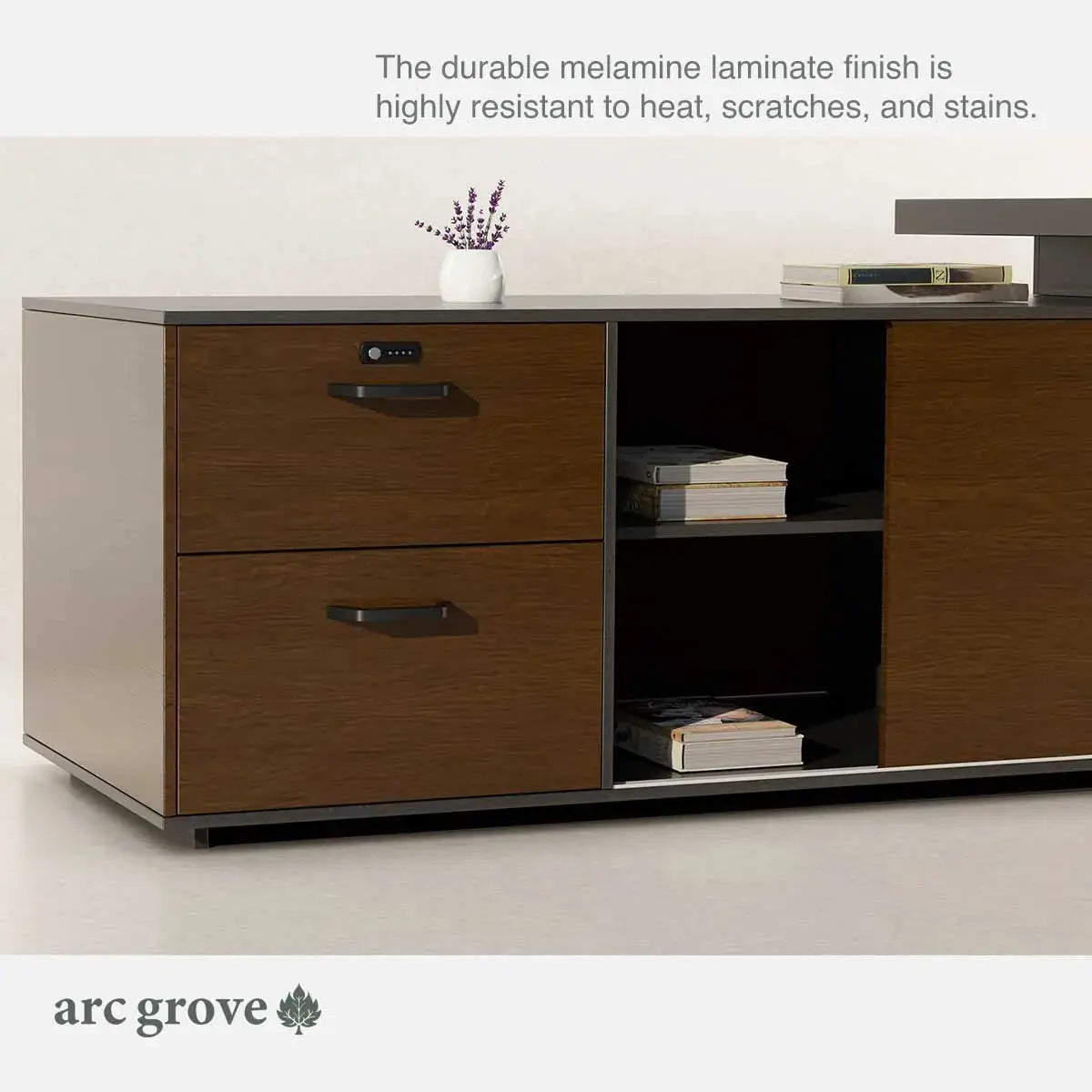 Hershey · Modern L-Shaped Executive Desk by Arc Grove