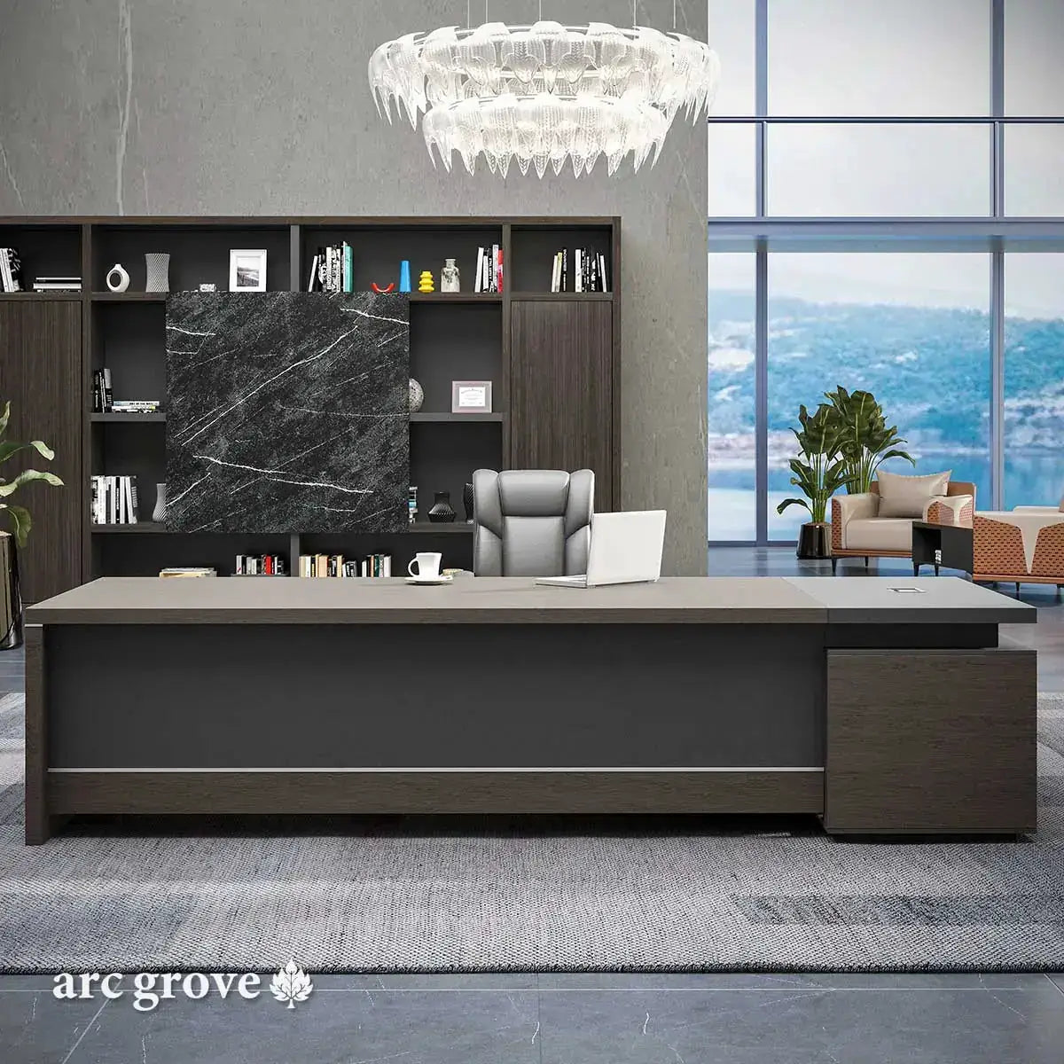 Hershey · Modern L-Shaped Executive Desk by Arc Grove