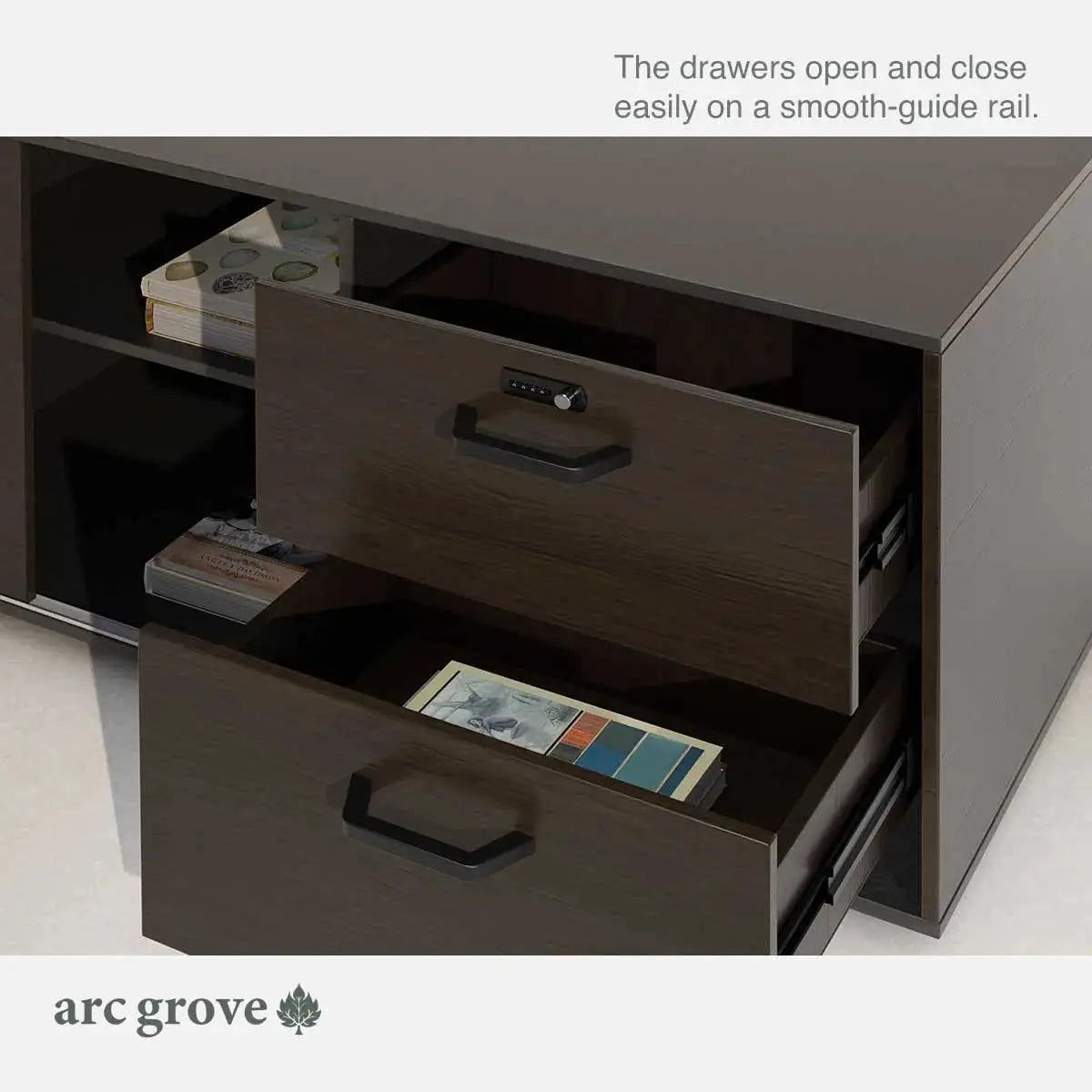 Hershey · Modern L-Shaped Executive Desk by Arc Grove
