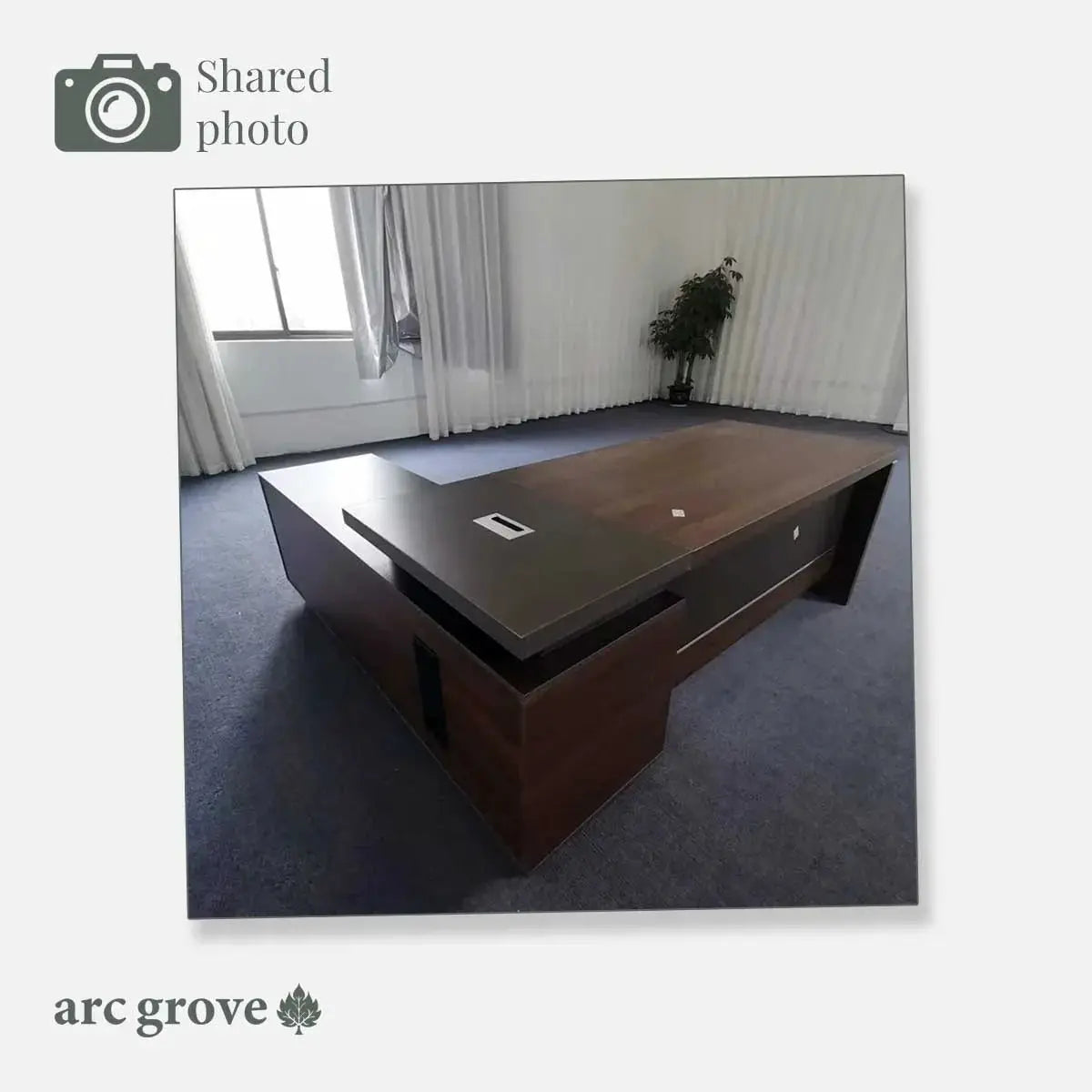 Hershey · Modern L-Shaped Executive Desk by Arc Grove