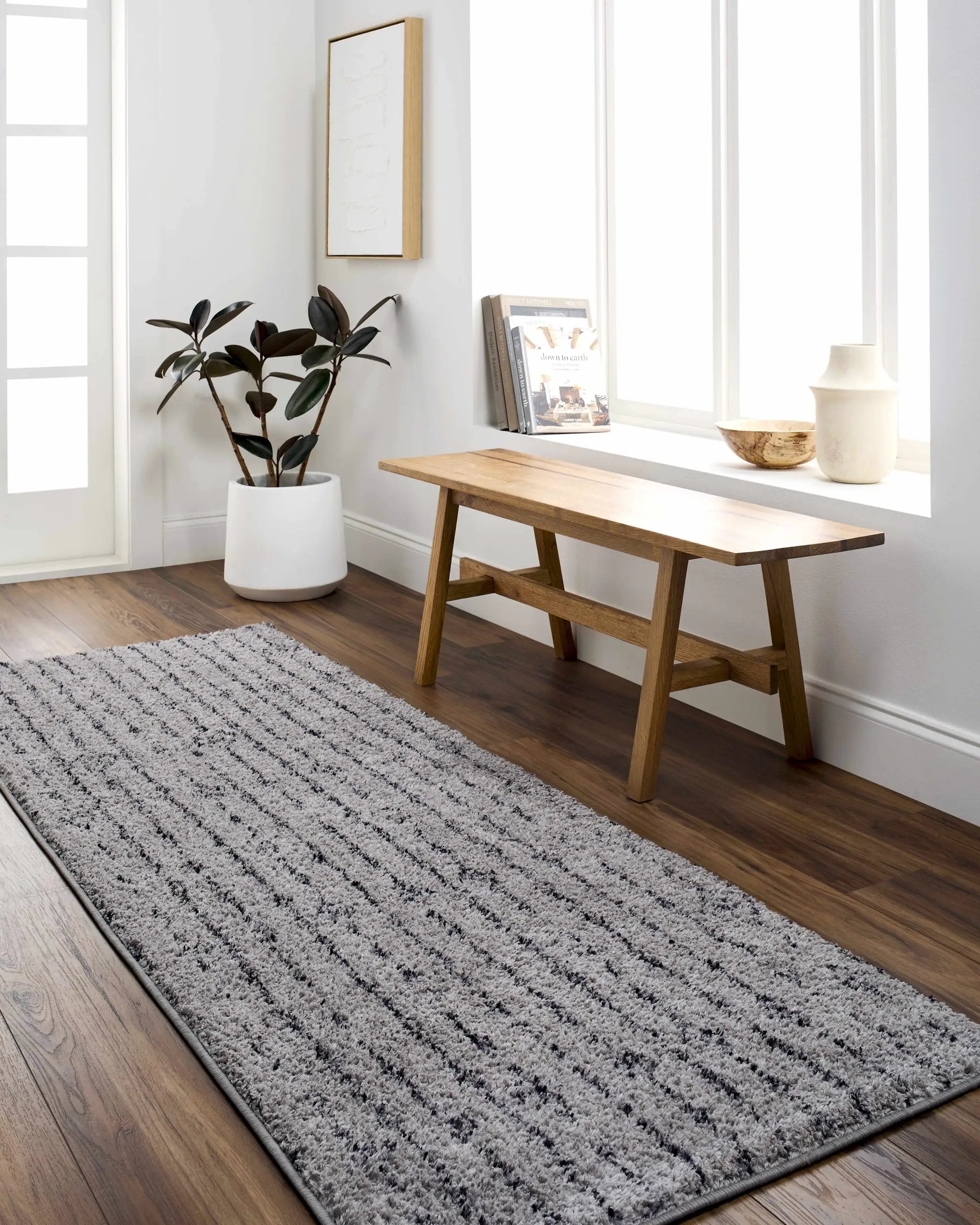 Demi Gray Washable Area Rug - Clearance by Boutique Rugs