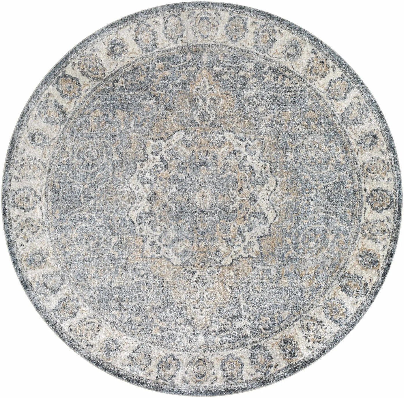 Aurum Blue Washable Area Rug by Boutique Rugs