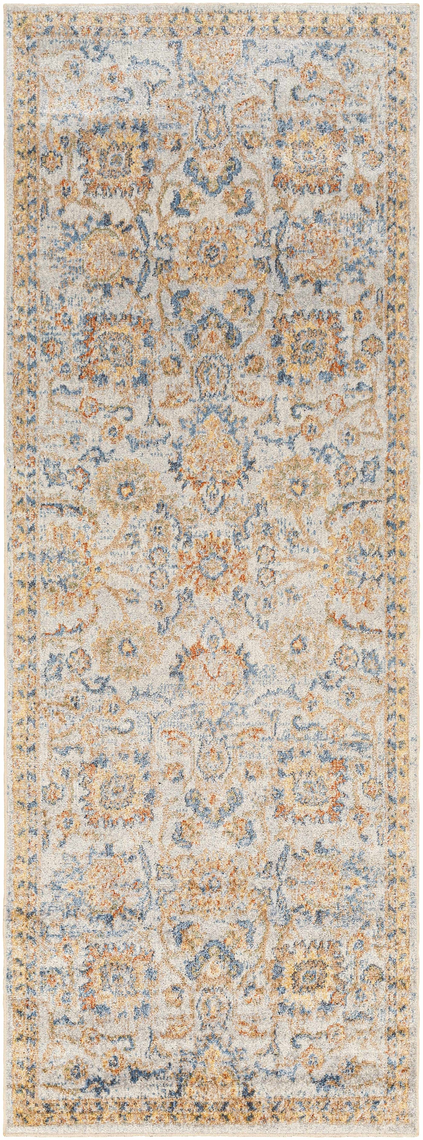 Dion Washable Floral Rug - Clearance by Boutique Rugs