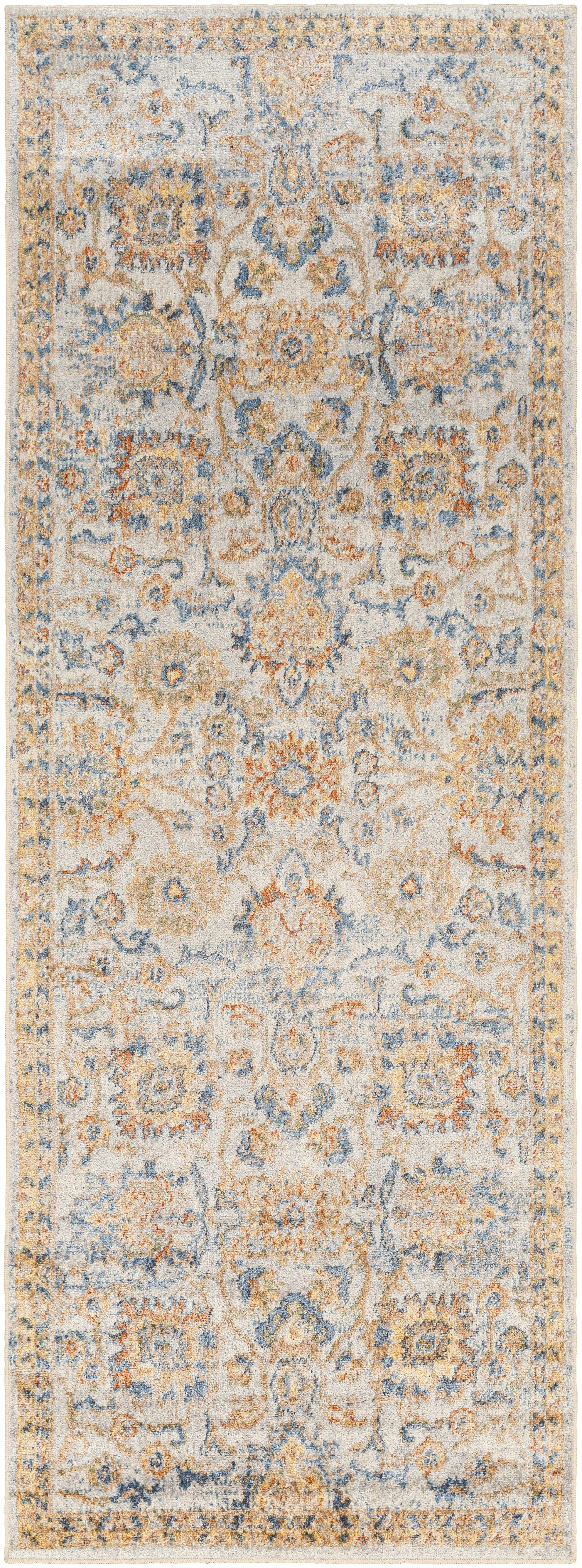 Dion Washable Floral Rug - Clearance by Boutique Rugs
