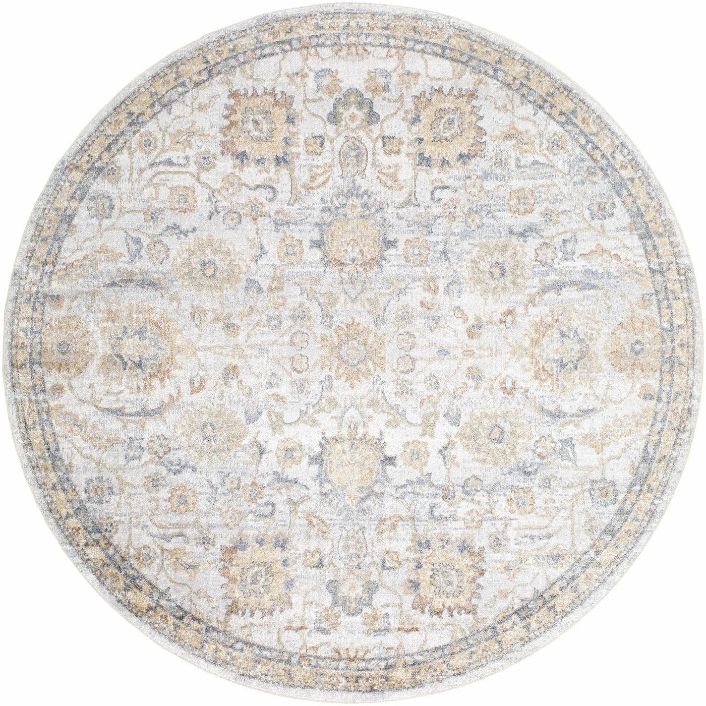 Dion Washable Floral Rug - Clearance by Boutique Rugs