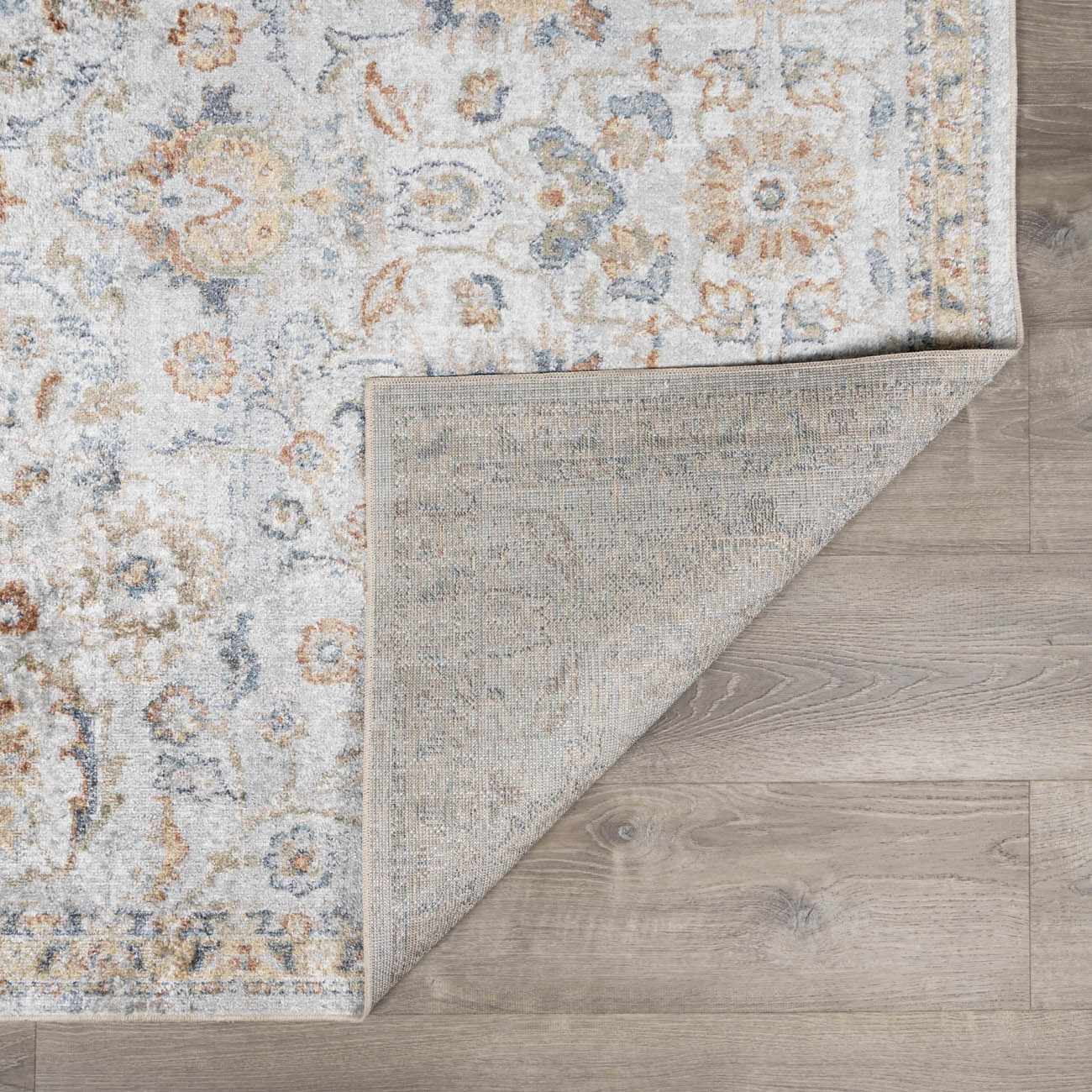 Dion Washable Floral Rug - Clearance by Boutique Rugs