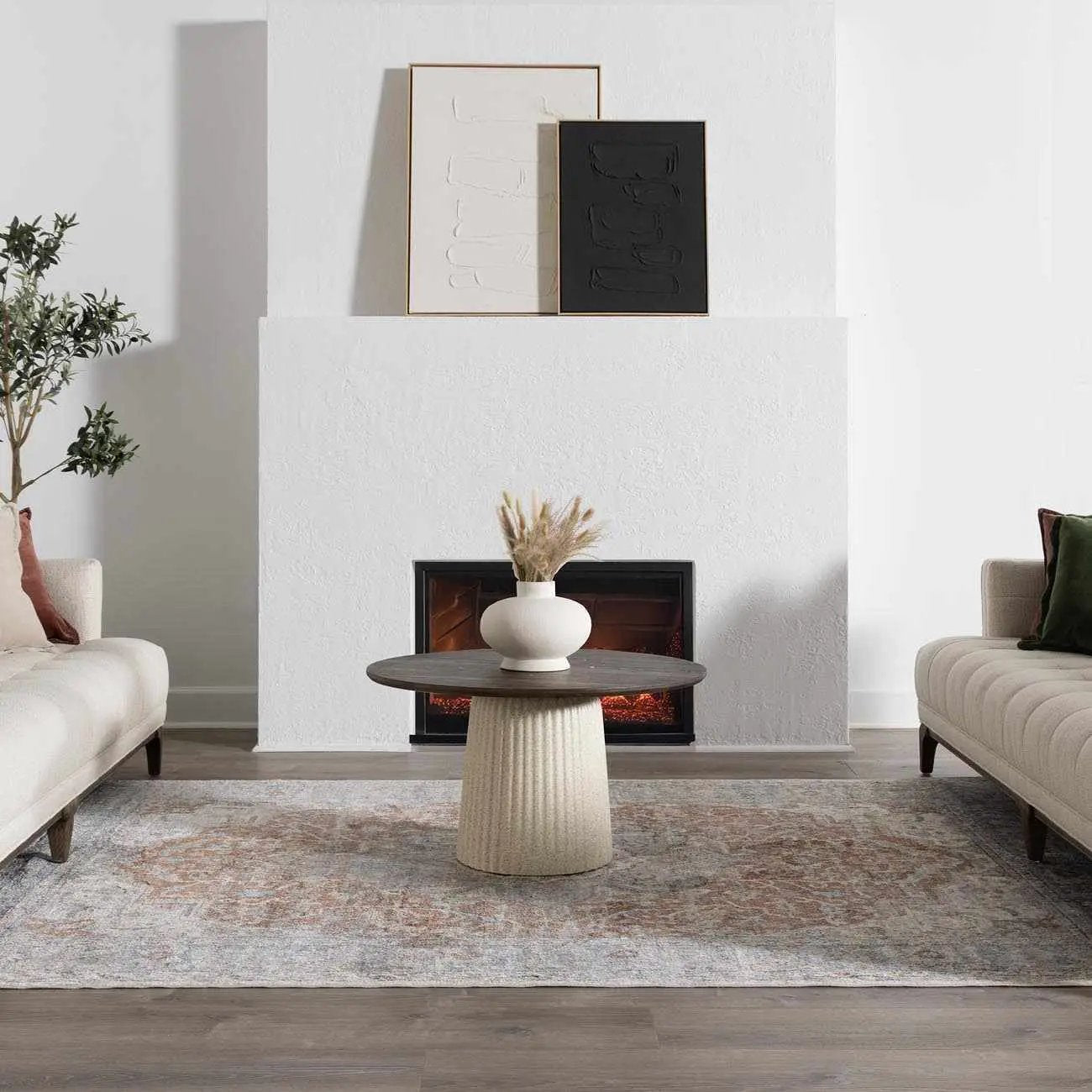 Emke Flat Pile Washable Rug - Clearance by Boutique Rugs