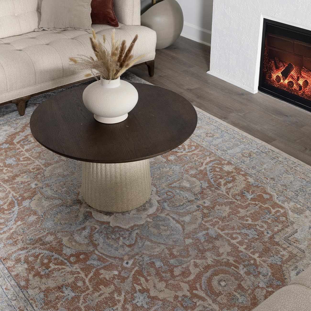 Emke Flat Pile Washable Rug - Clearance by Boutique Rugs