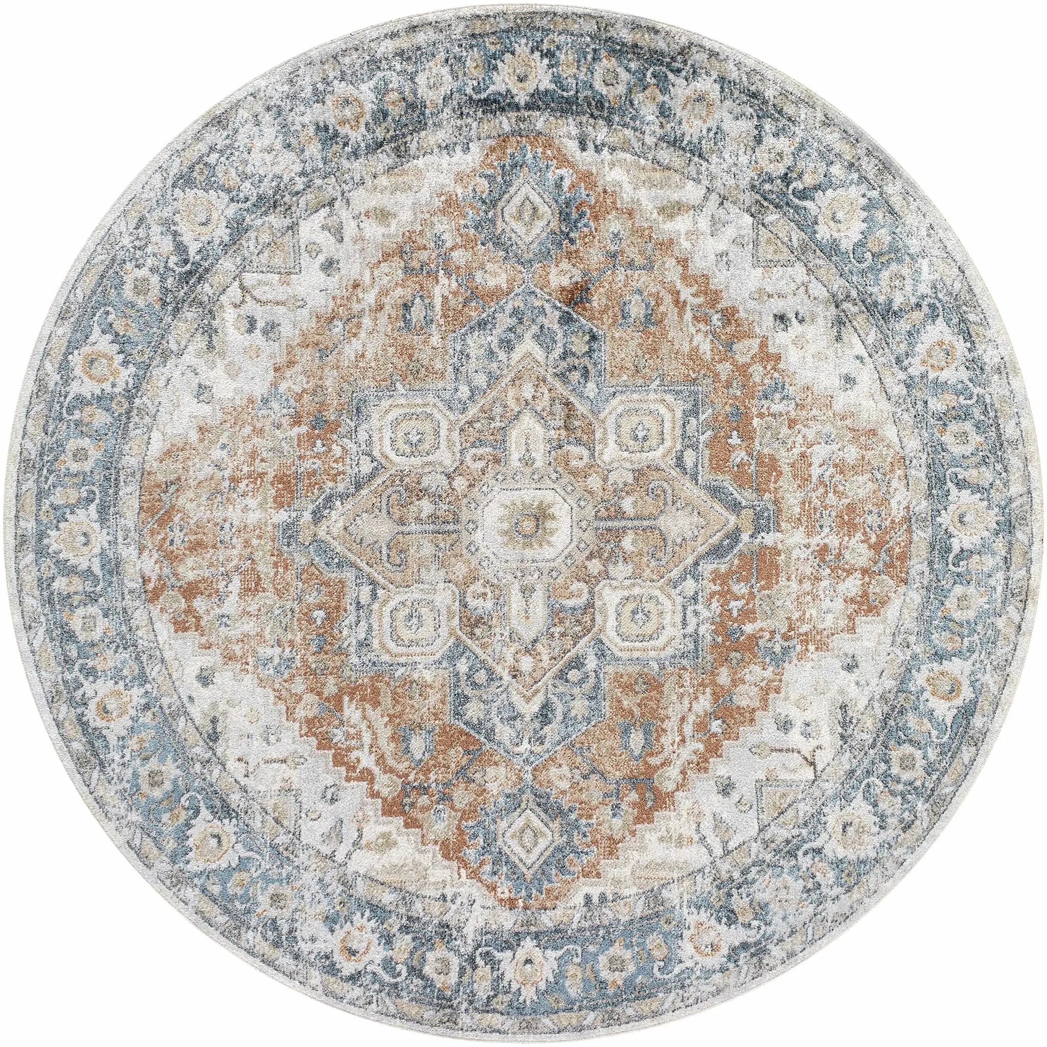 Ezri Rust Washable Area Rug by Boutique Rugs