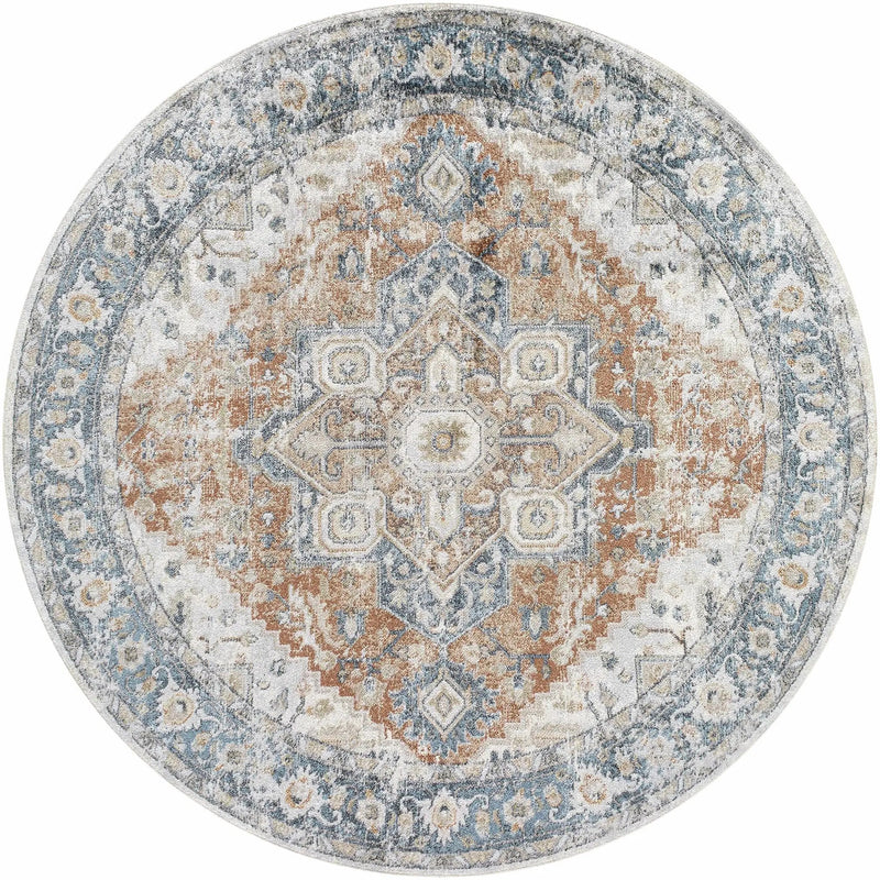 Ezri Rust Washable Area Rug by Boutique Rugs