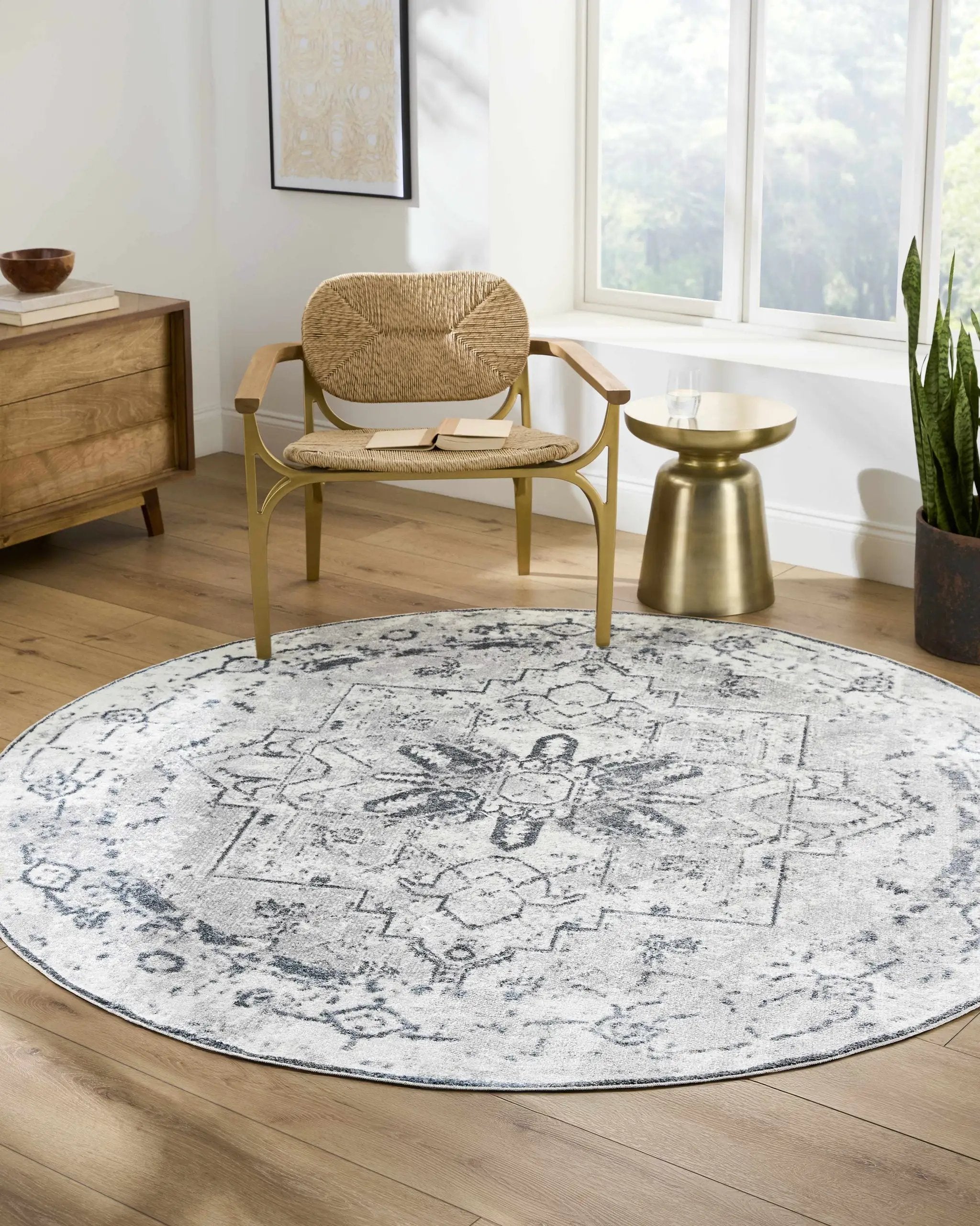 Hera Ivory Boutique Washable Rug - Clearance by Boutique Rugs