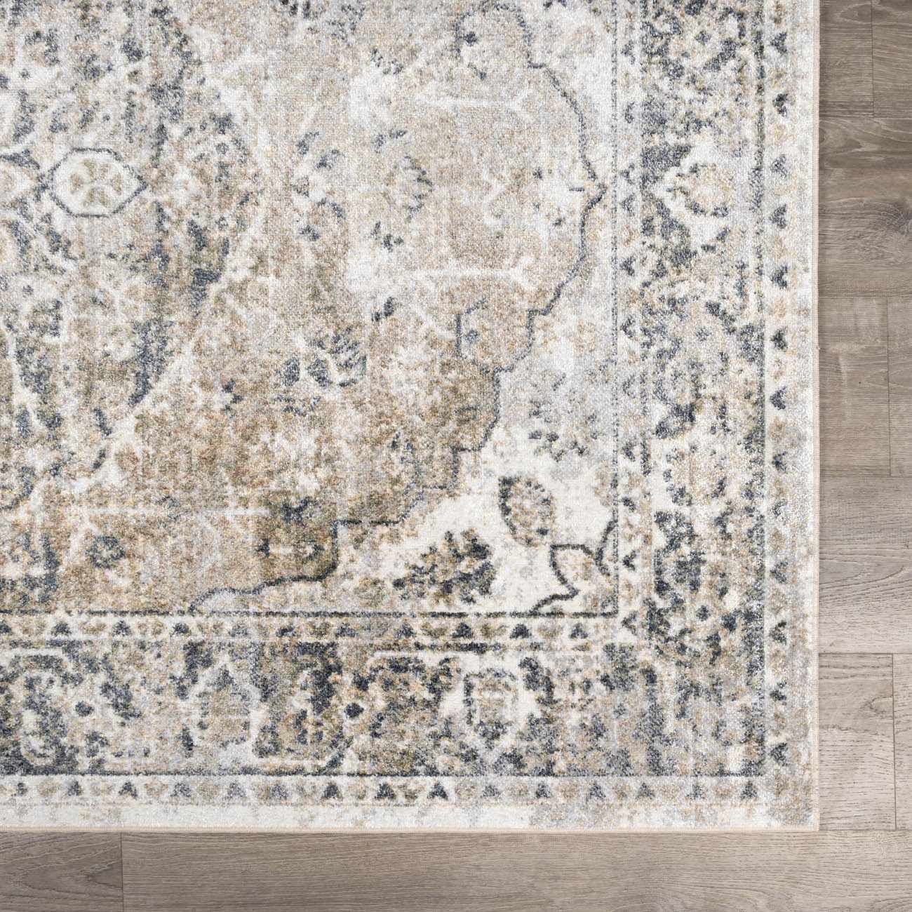 Rudo Beige Flat Pile Washable Rug by Boutique Rugs