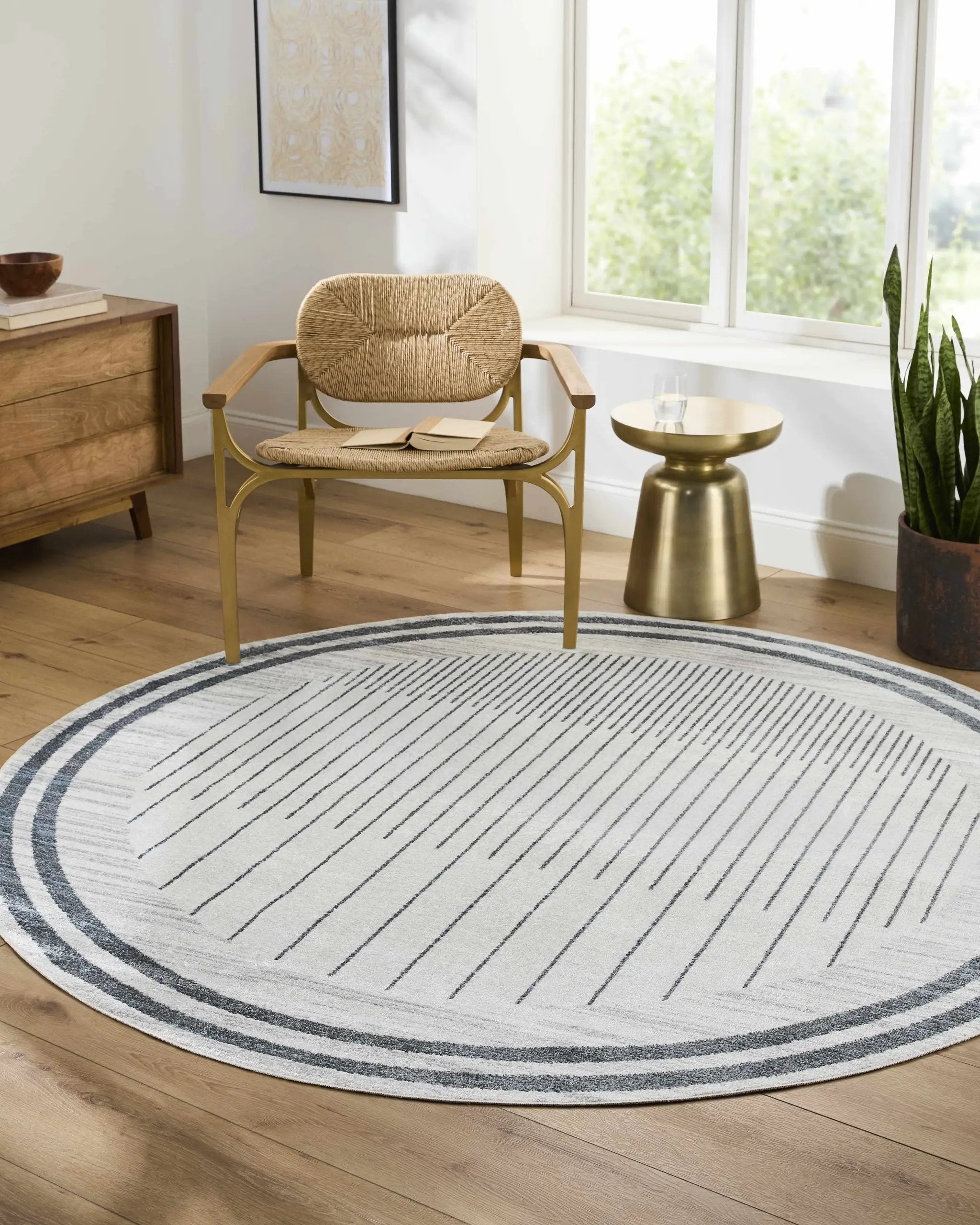 Thad Medium Gray Washable Area Rug by Boutique Rugs