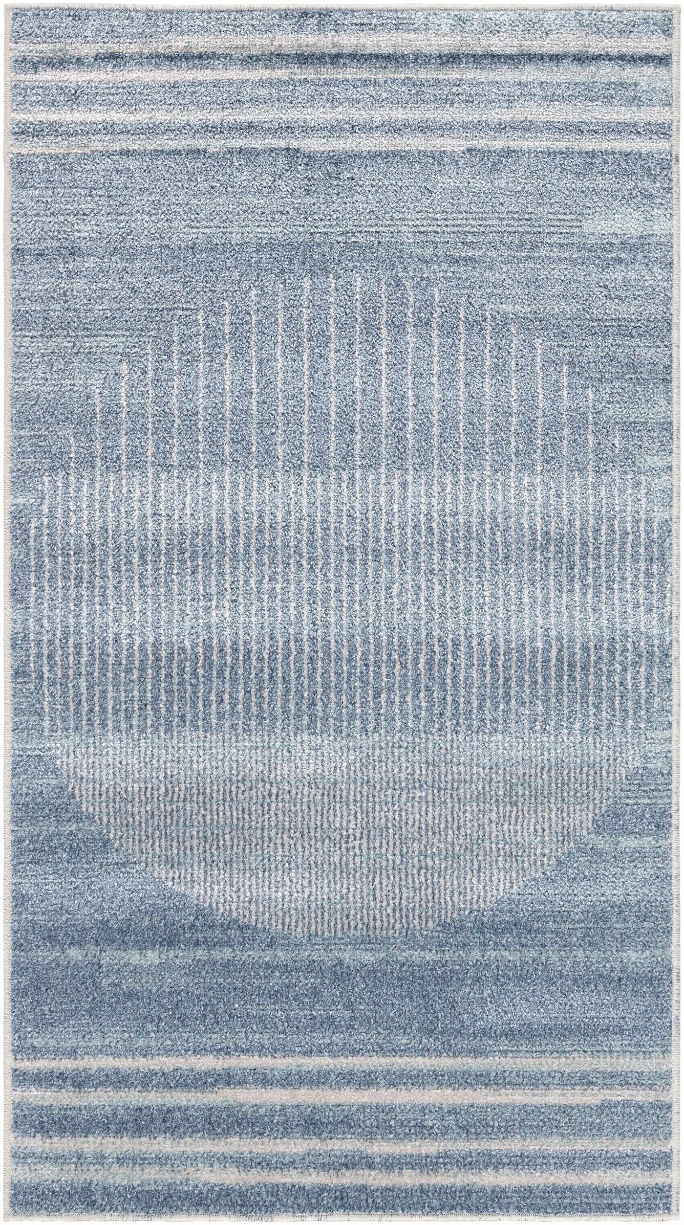 Thad Blue Washable Area Rug - Clearance by Boutique Rugs