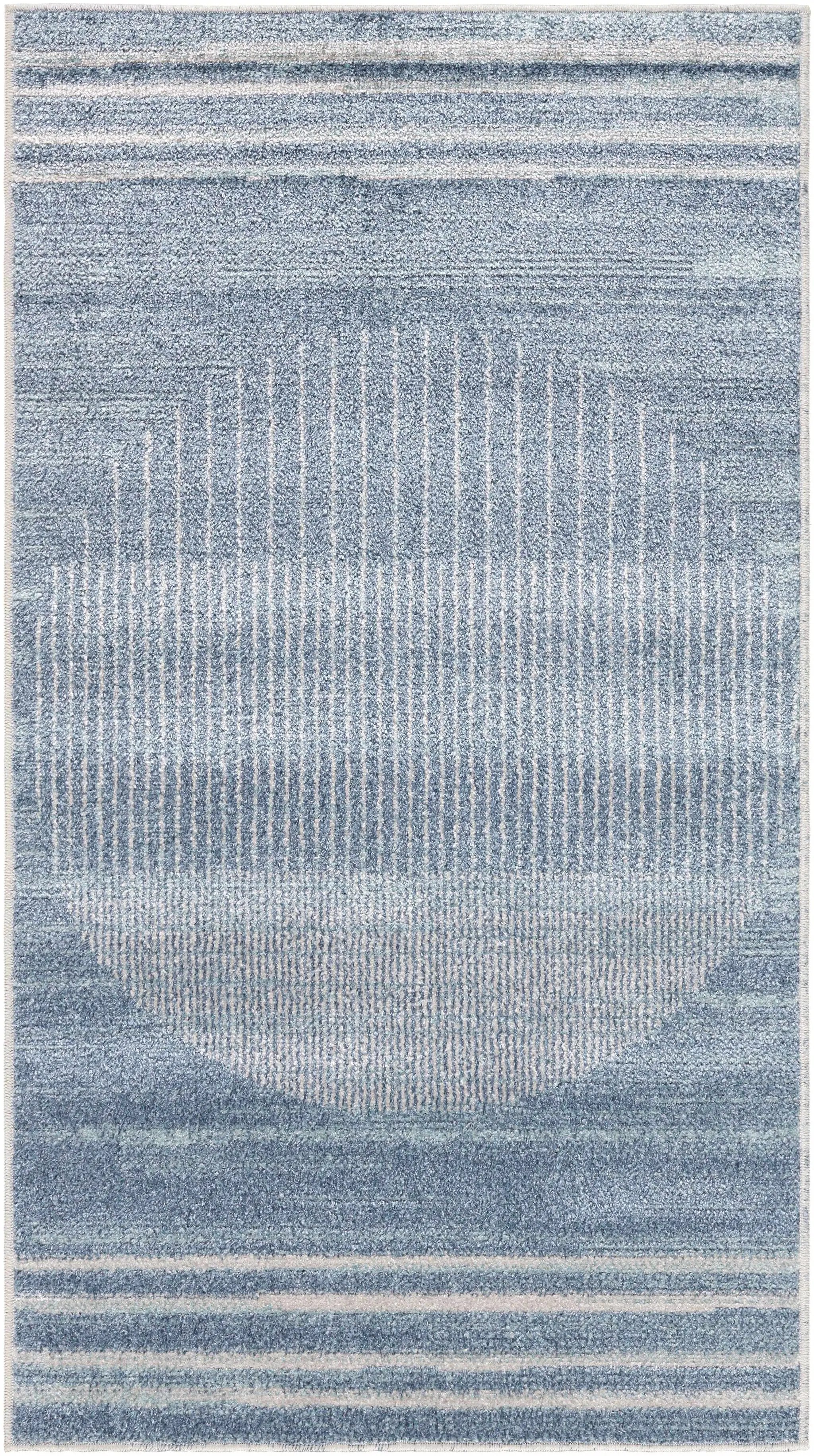 Thad Blue Washable Area Rug - Clearance by Boutique Rugs