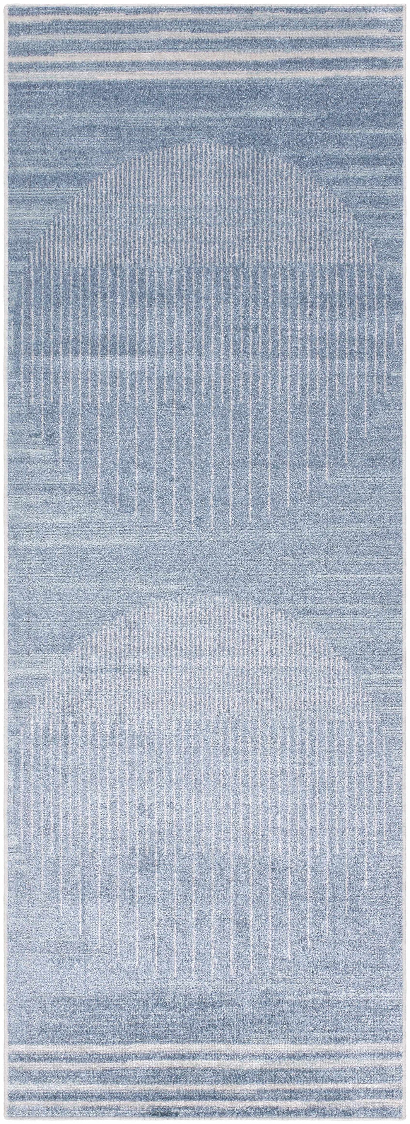 Thad Blue Washable Area Rug - Clearance by Boutique Rugs