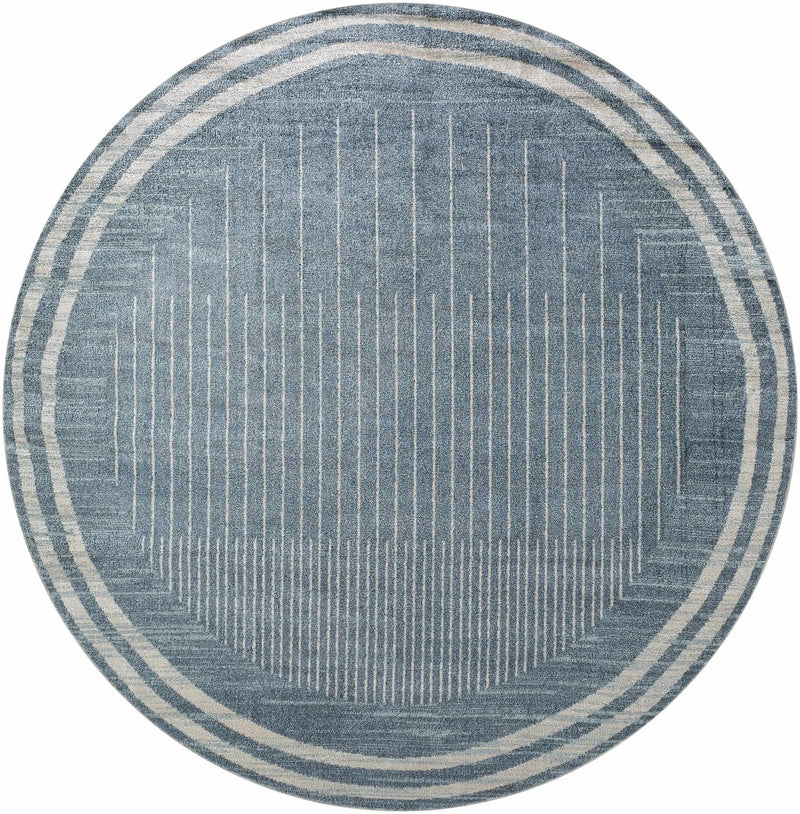 Thad Blue Washable Area Rug - Clearance by Boutique Rugs