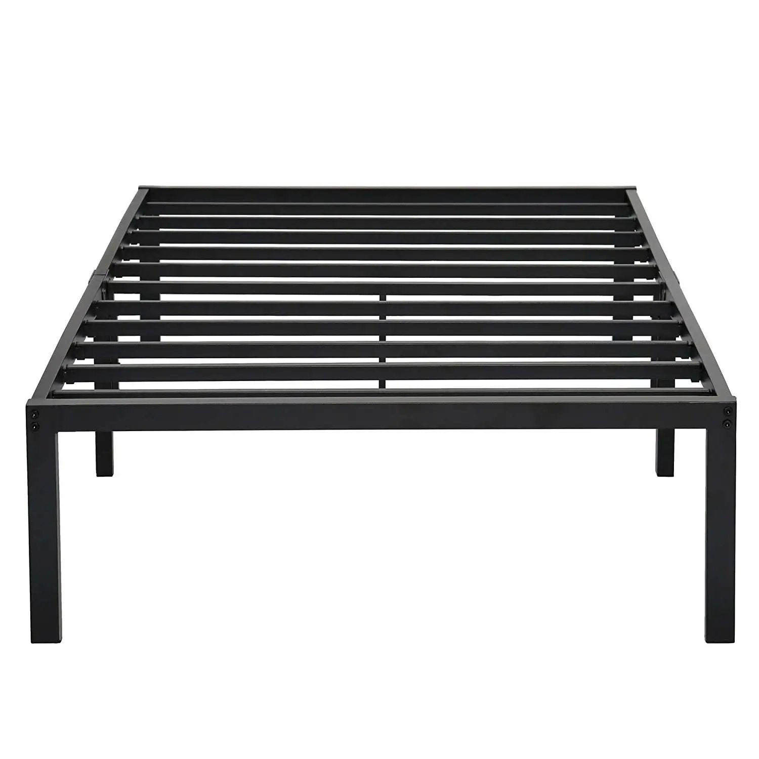 Twin XL size Heavy Duty Black Metal Platform Bed Frame by HomePacific