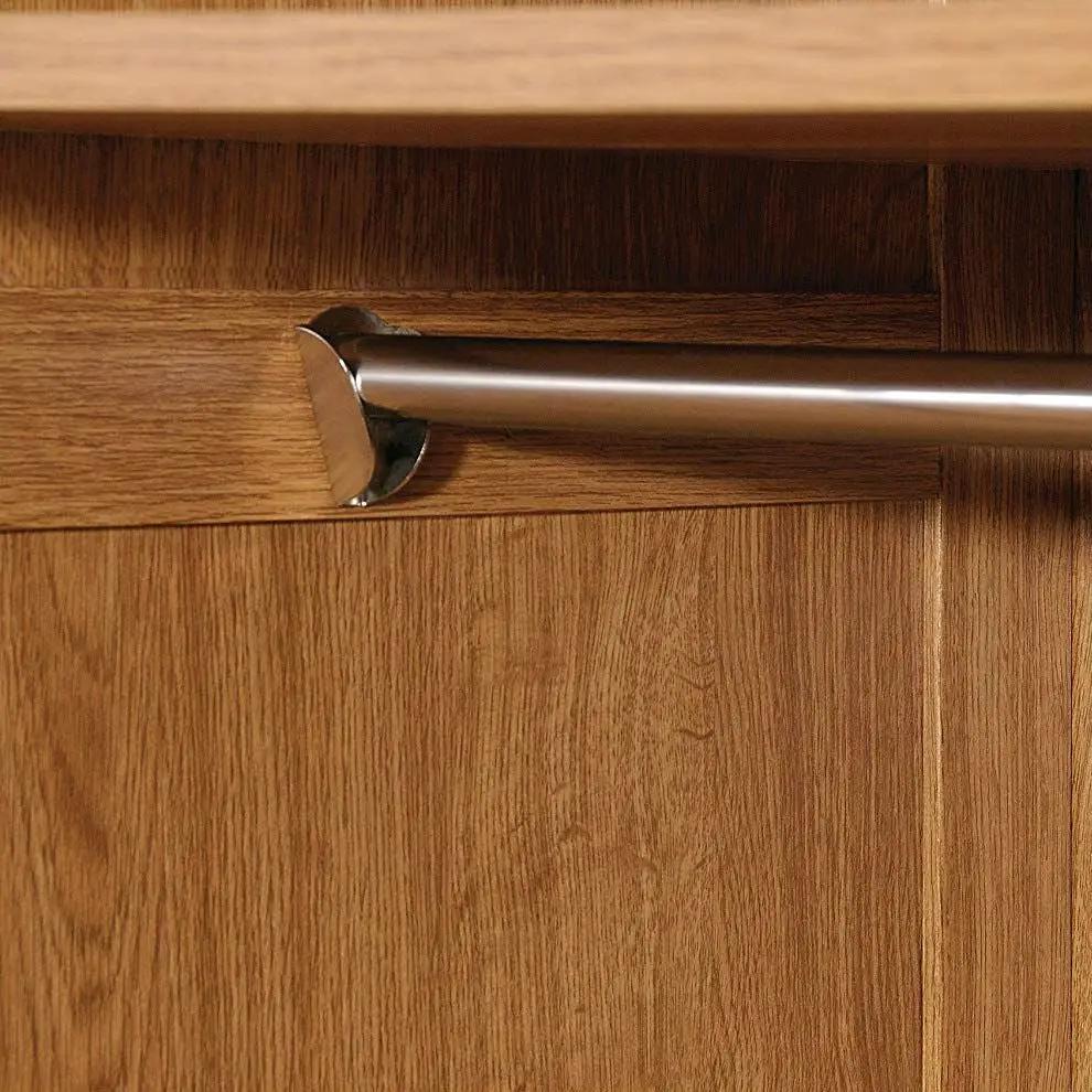 Bedroom Wardrobe Cabinet Storage Closet Organizer in Medium Oak Finish by HomePacific